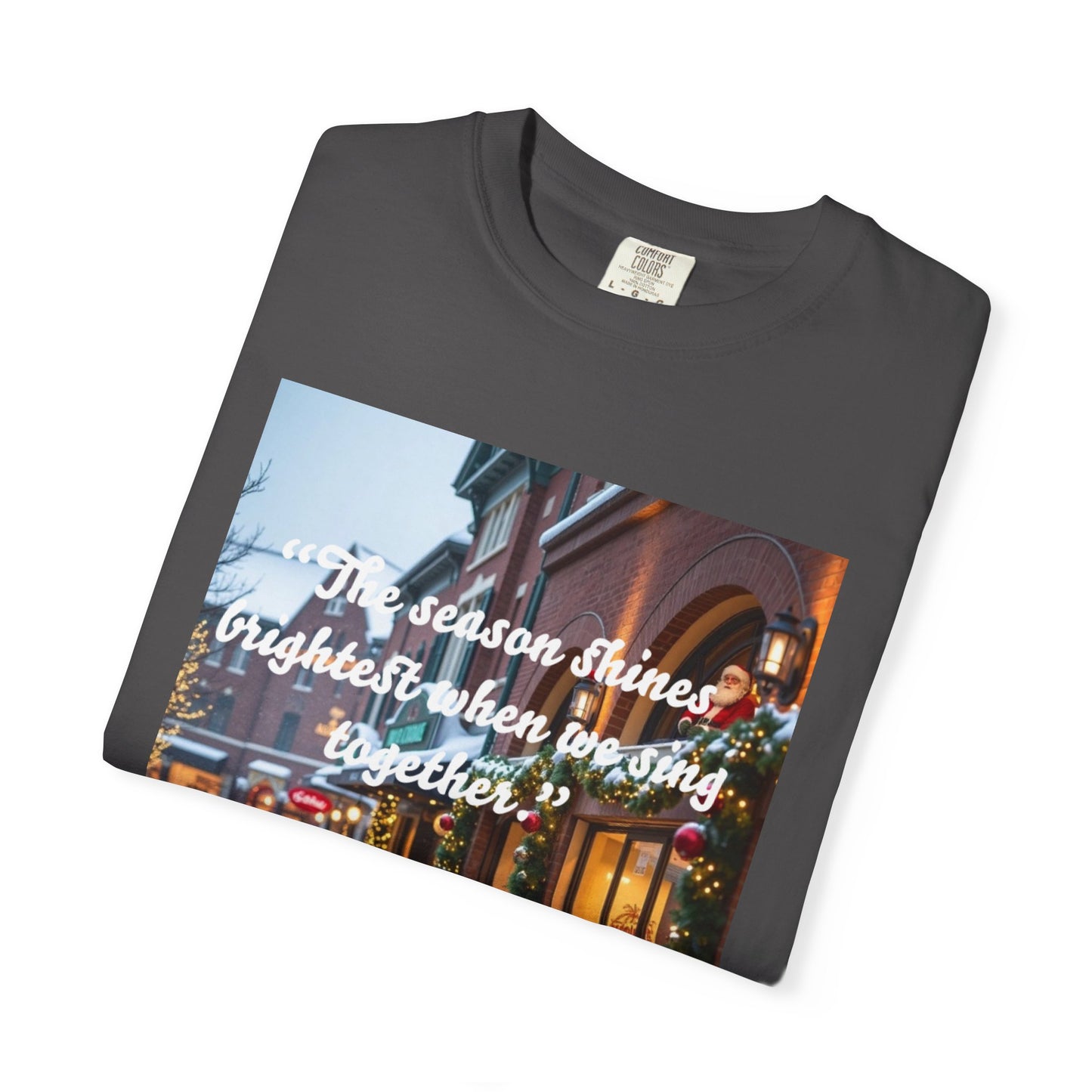 Holiday Cheer T-Shirt, Unisex Holiday Shirt, Christmas Gift, Family Gathering Shirt, Song Sing Along Tee