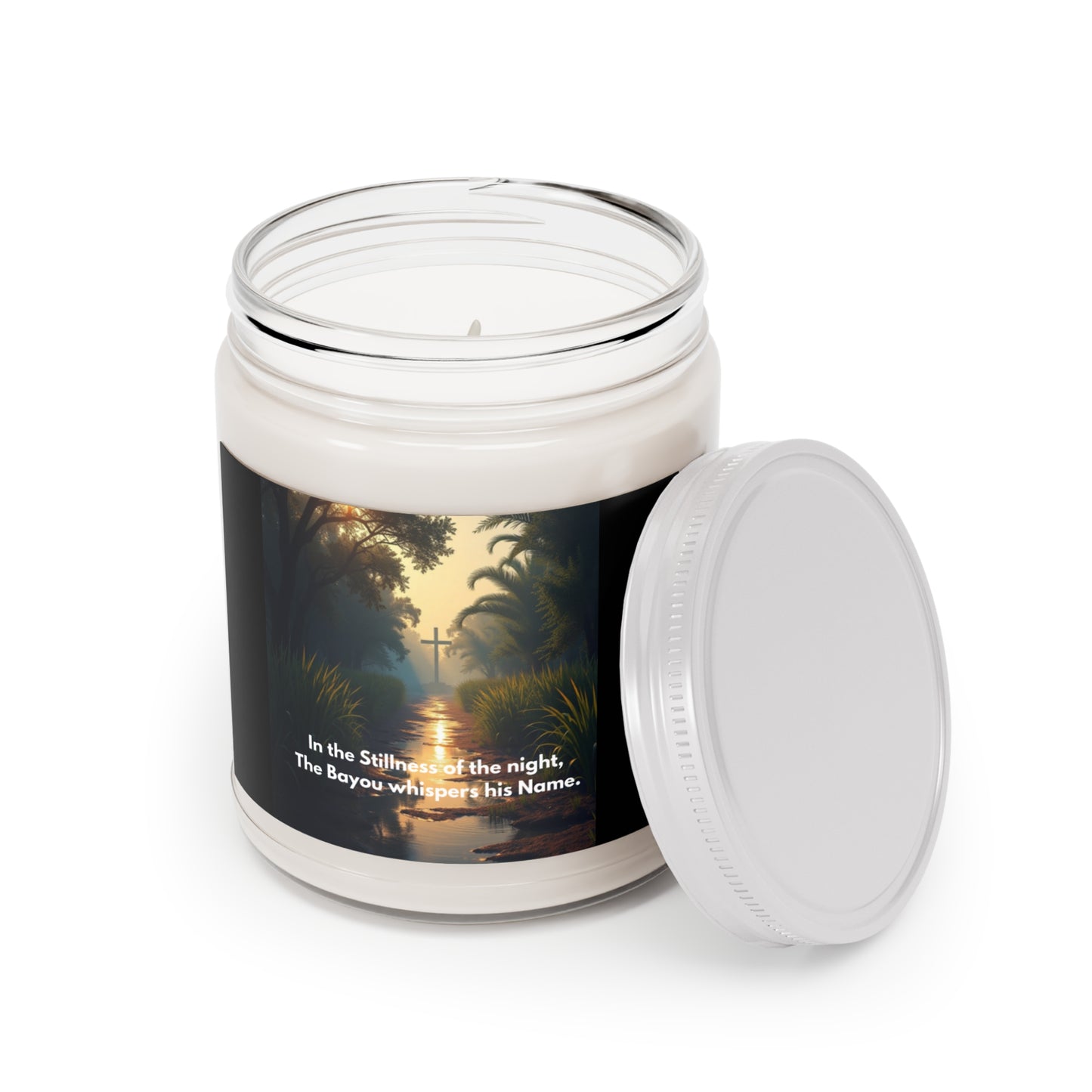 Bayou Night Scented Soy Candle — 9oz Jar (White Lid)