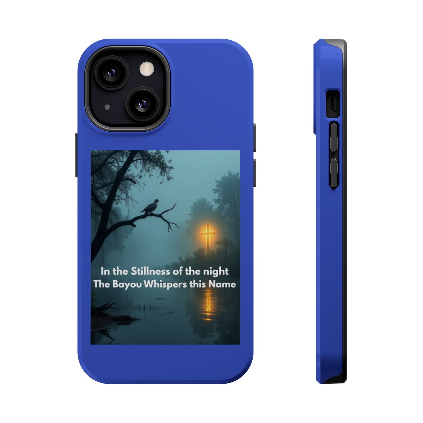 Magnetic Impact-Resistant Phone Case — Bayou Night Scene with Poem