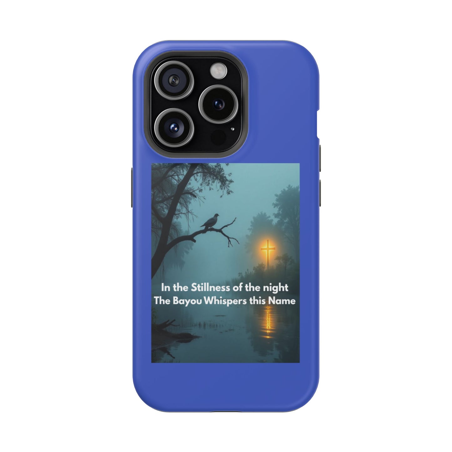 Magnetic Impact-Resistant Phone Case — Bayou Night Scene with Poem