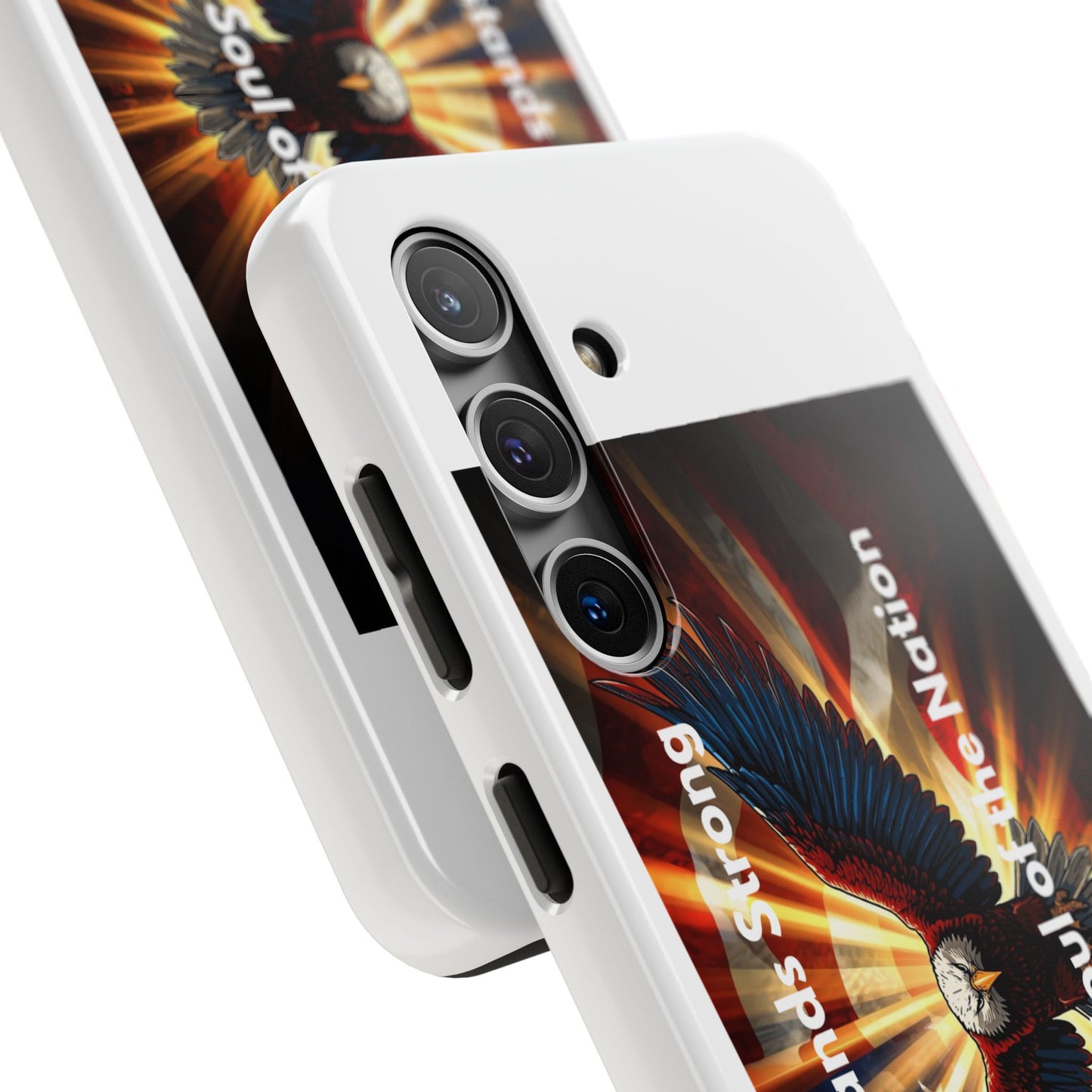 Patriotic Eagle Tough Phone Case — “Freedom Is Soul of the Nation”