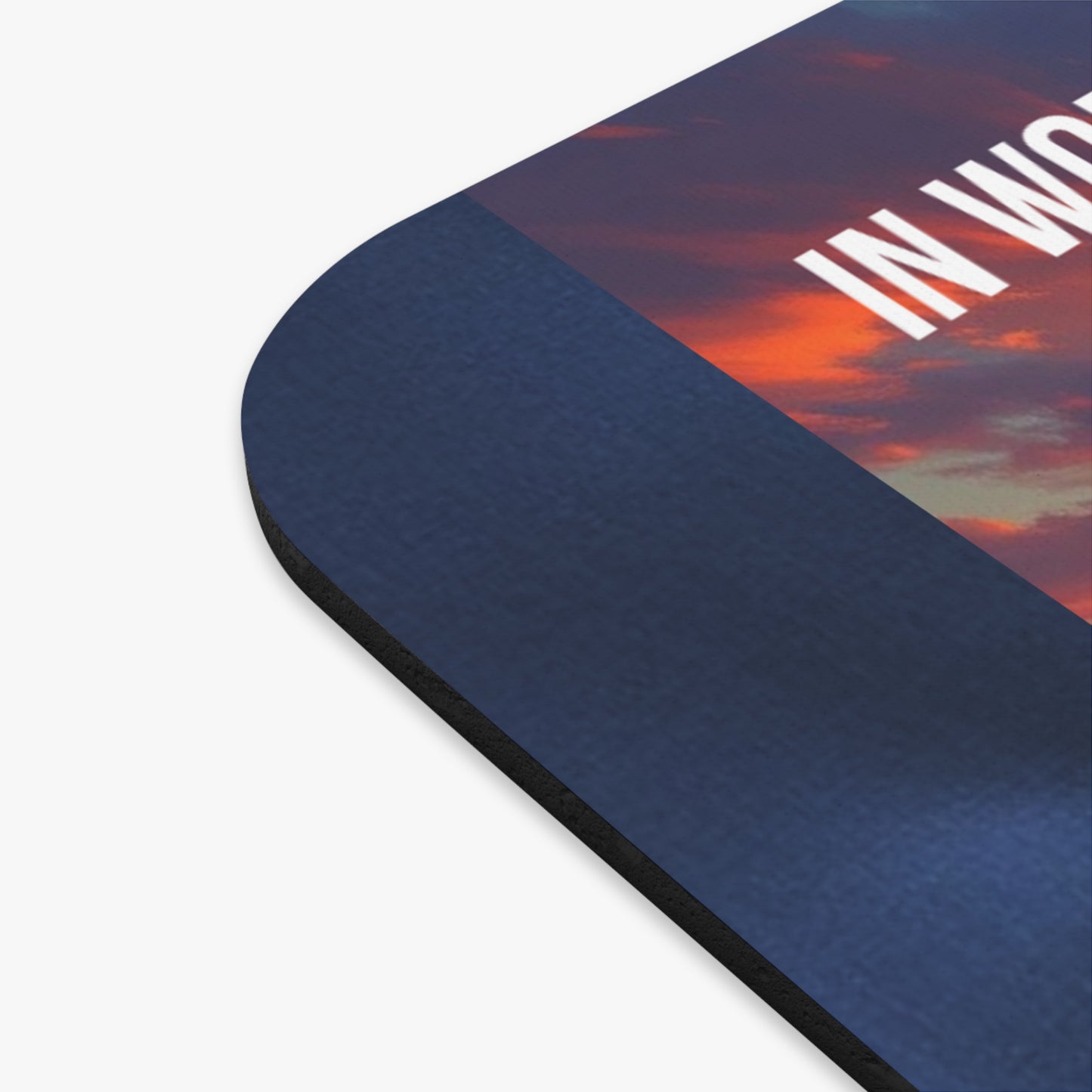 Inspirational Worship Mouse Pad – "In Worship, I Find My Refuge"