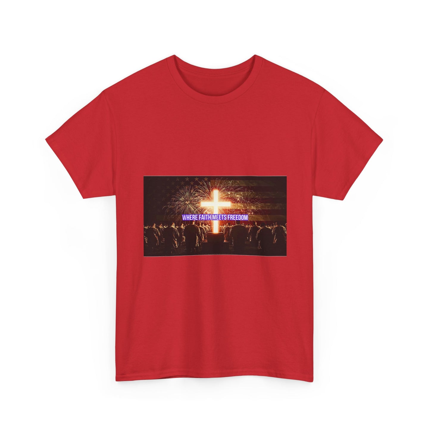 Christian Concert T-Shirt – 'Jesus Is My Confidence' Cross Graphic Tee