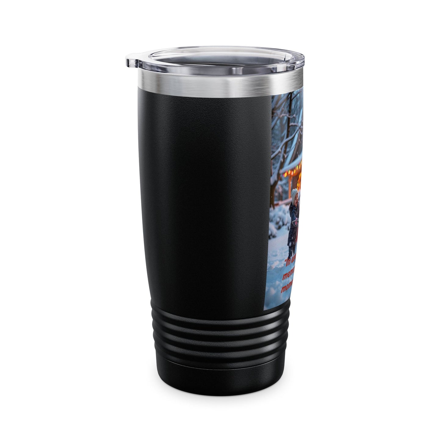 Winter Memory Tumbler, Insulated Travel Mug, Holiday Gift, Personalized Drinkware, Snowman Design, Christmas Cup  332
