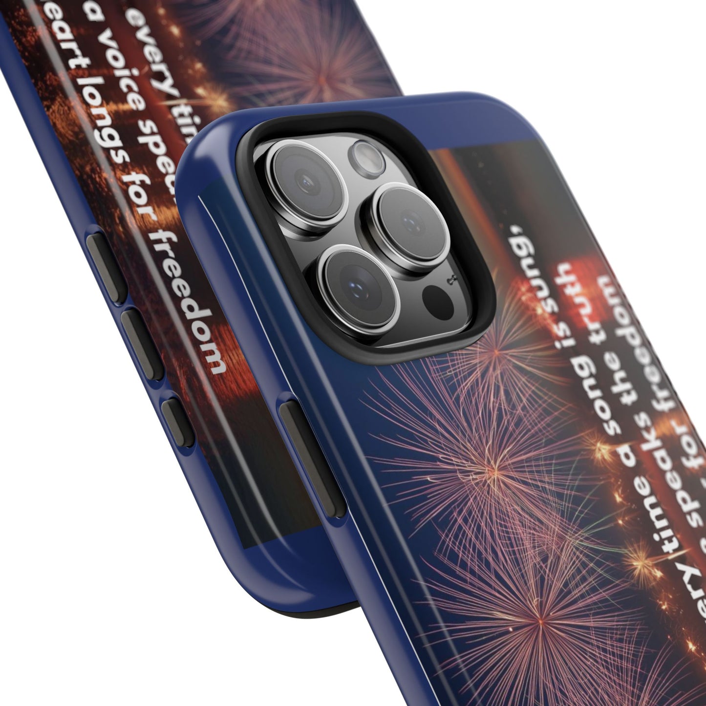 Fireworks Freedom Tough Phone Case — Patriotic 4th of July Quote Case