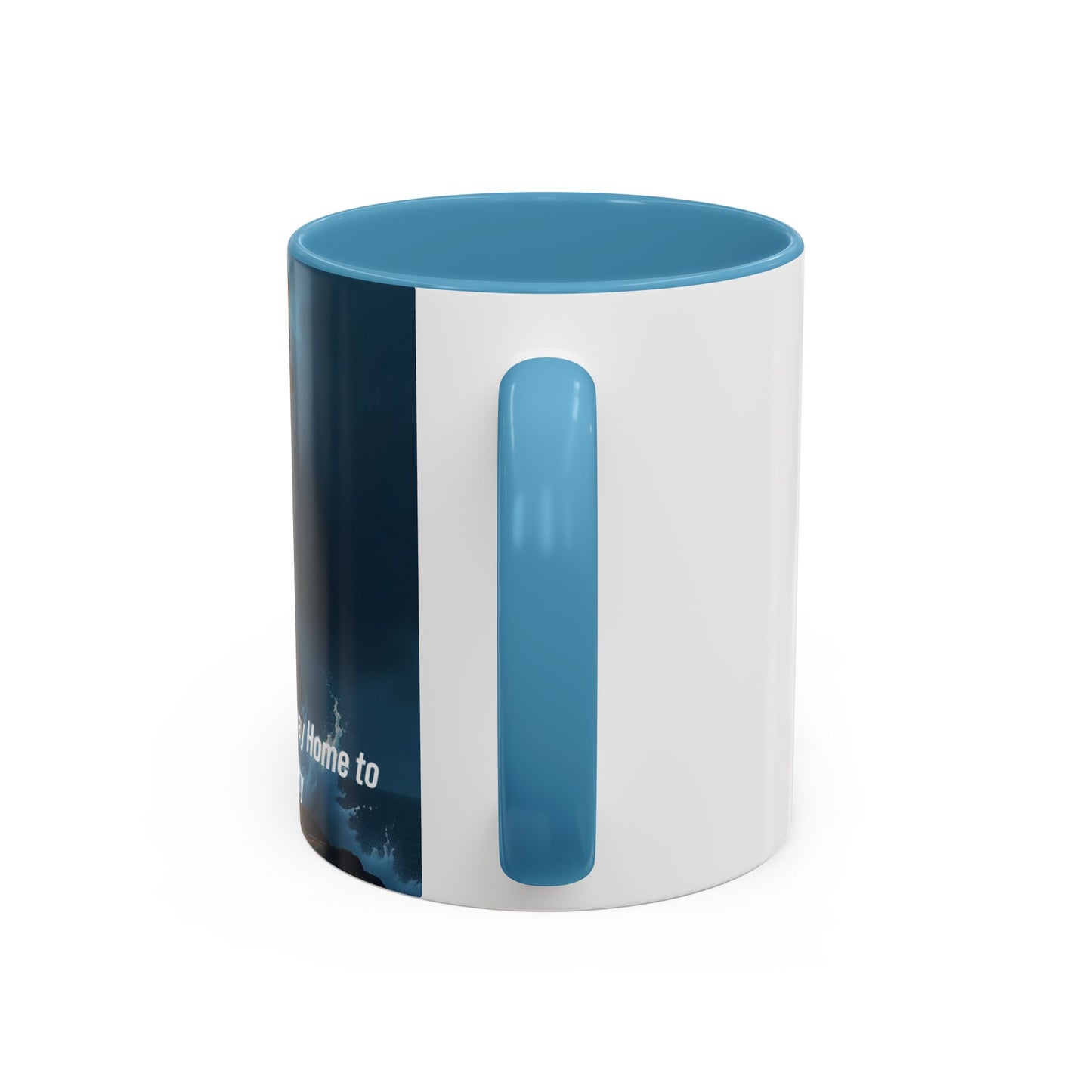 Lighthouse Coffee Mug - "Lighting the Way Home to Safety" Accent Mug