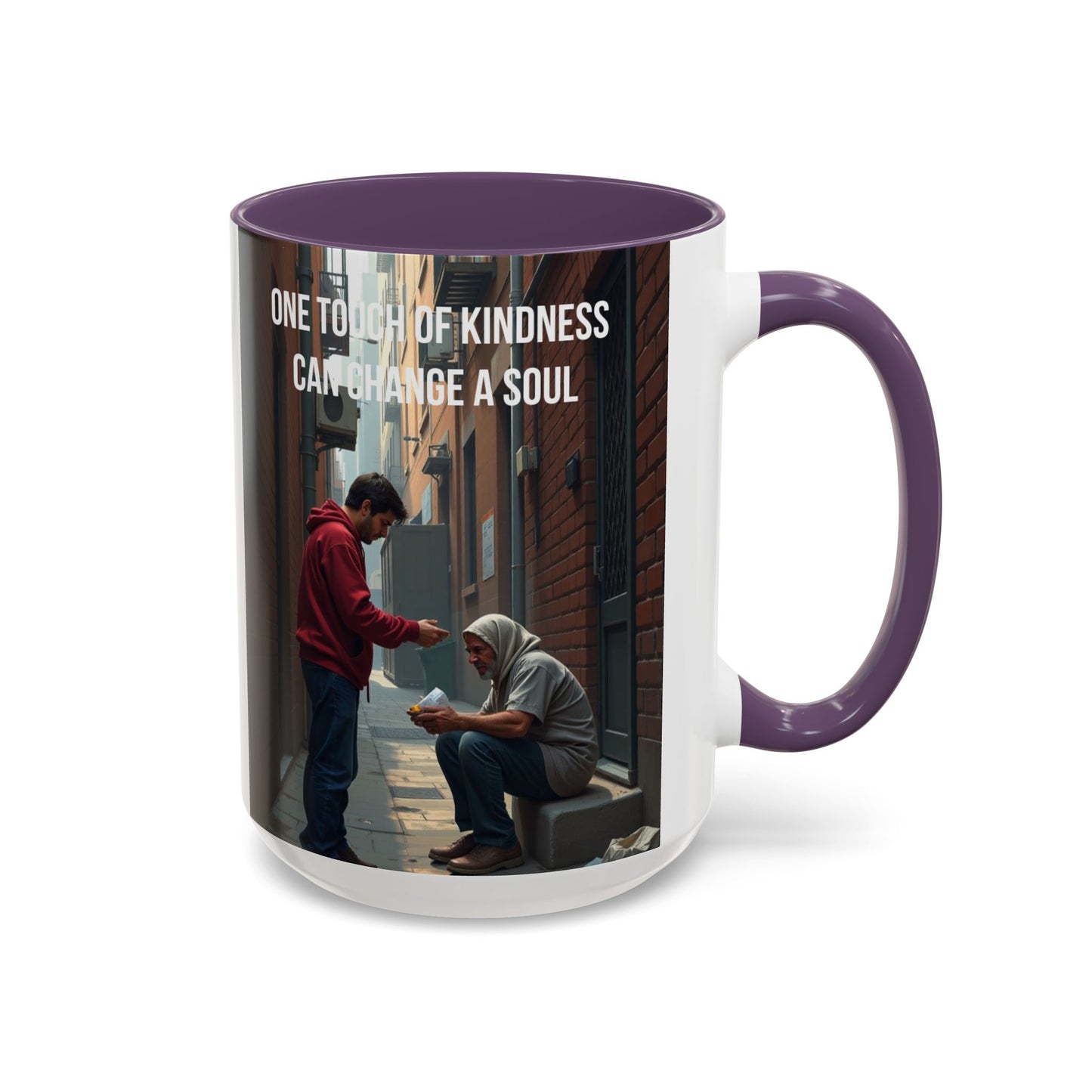 Kindness Quote Coffee Mug – "One Touch of Kindness Can Change a Soul" Accent Mug