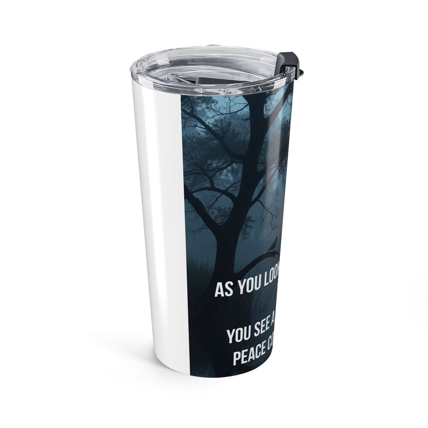 20oz Faith Cross Tumbler — Inspirational Religious Travel Mug
