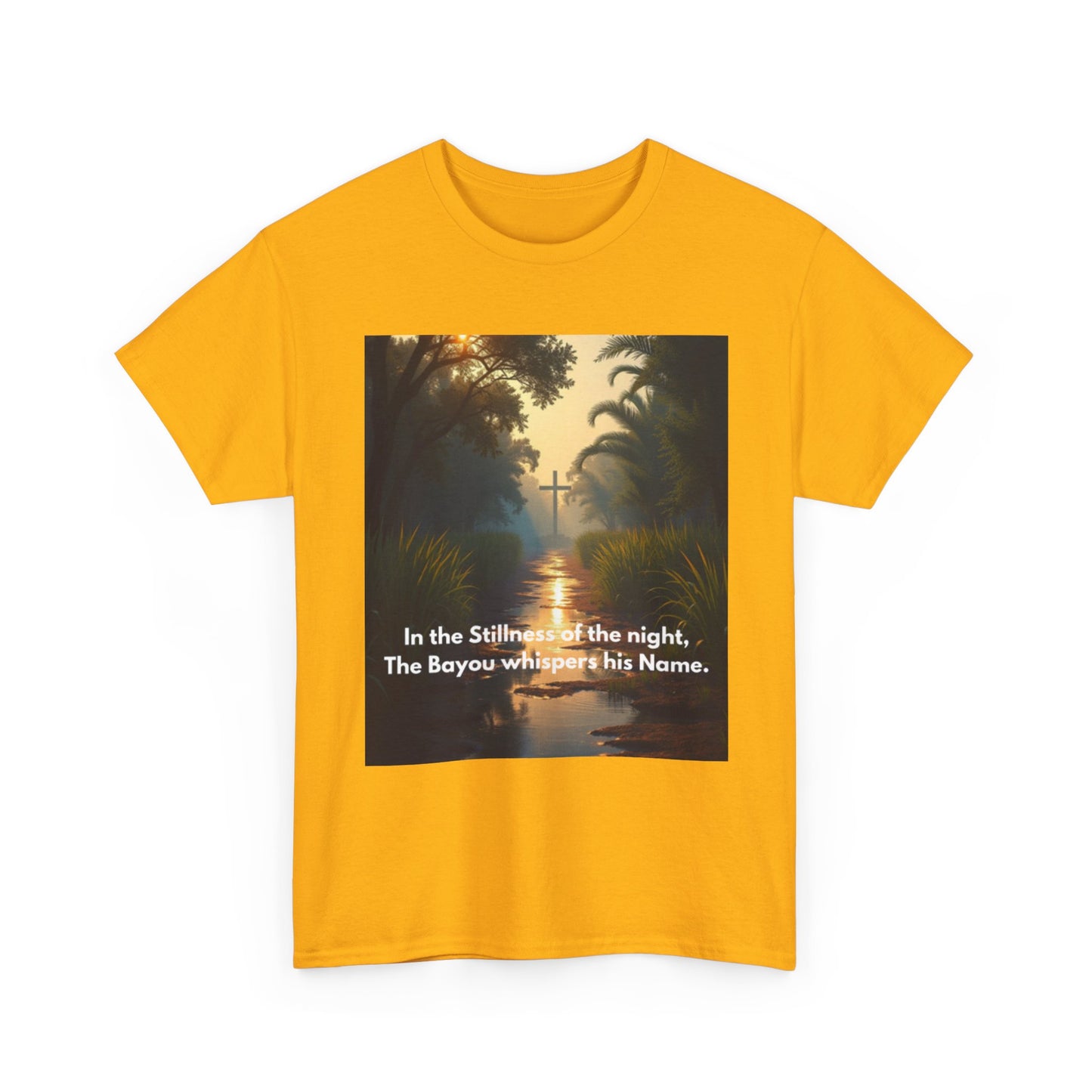 Bayou Night Scenic Tee — "In the Stillness of the night, The Bayou whispers his Name."