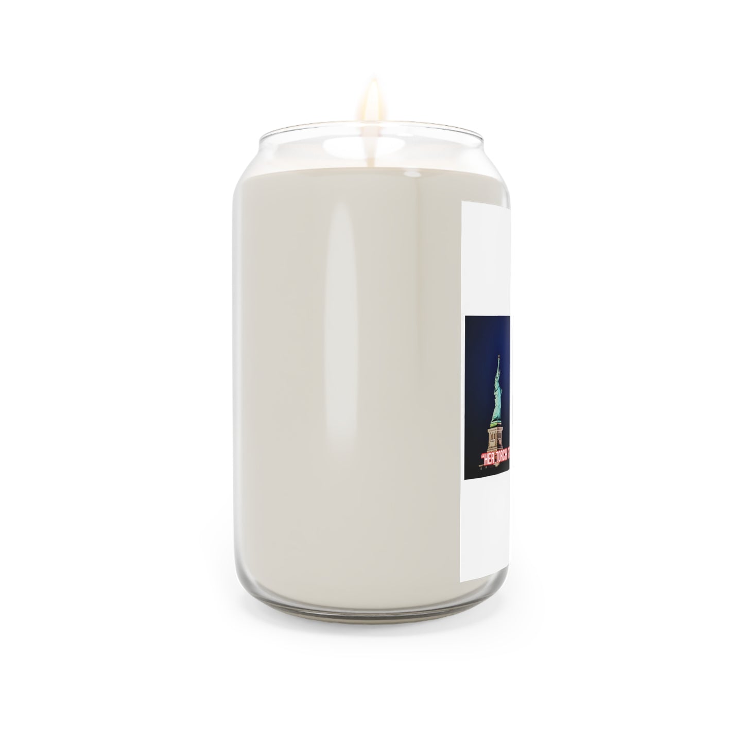 Liberty Fireworks Soy Candle — 13.75oz Scented Candle with Statue of Liberty Design