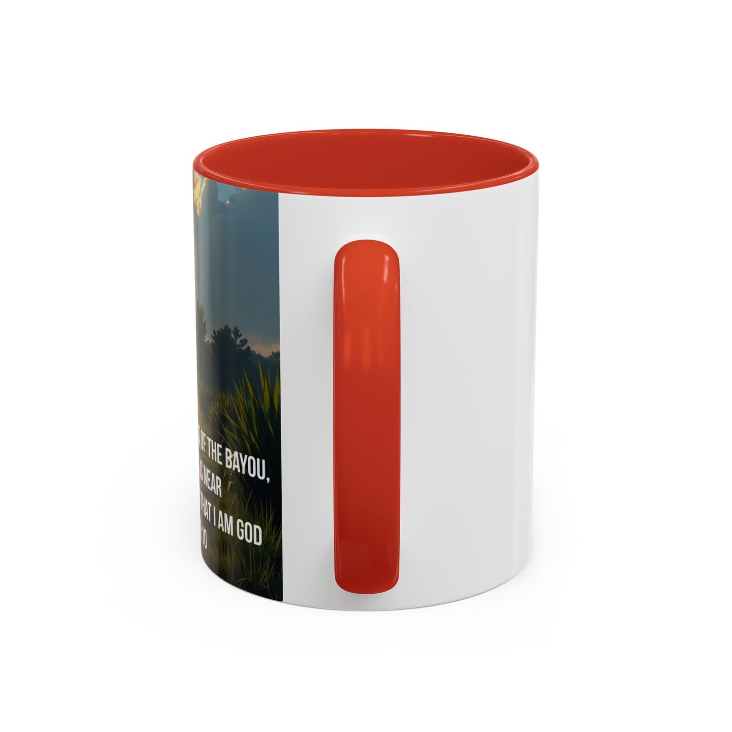 Inspirational Psalm 46:10 Coffee Mug — "Be Still" Accent Mug