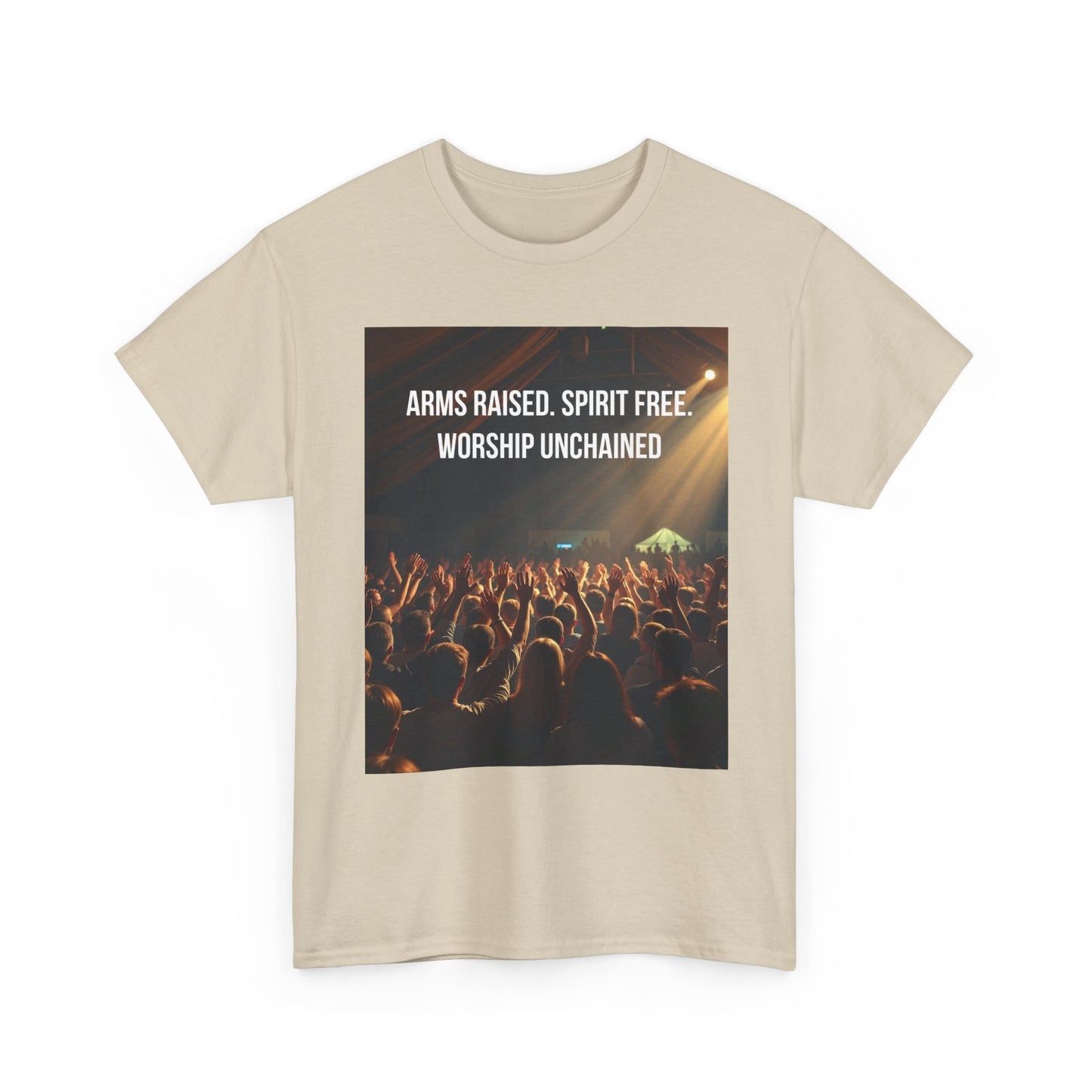 Worship Concert T‑Shirt — "Arms Raised. Spirit Free. Worship Unchained"