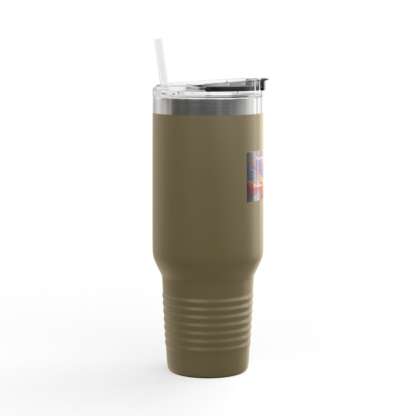 40oz Insulated Travel Mug — Freedom Wings Design