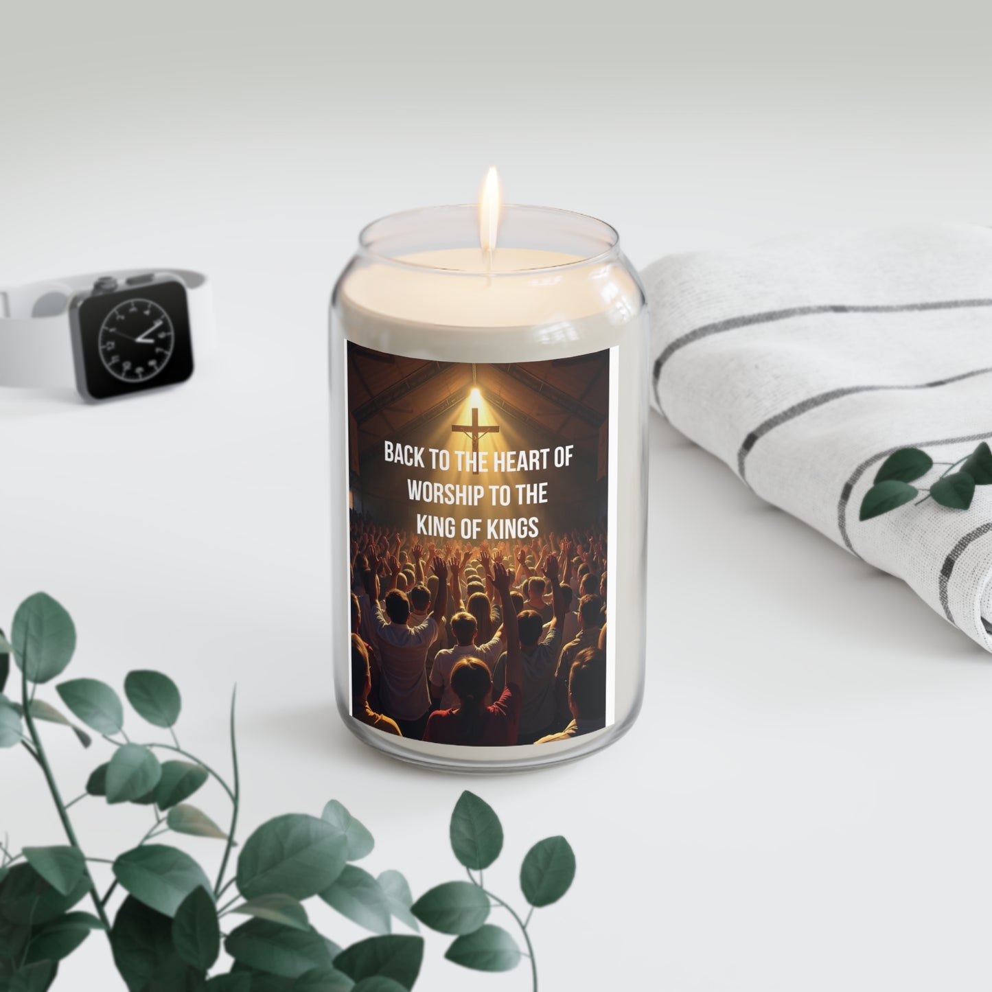 Worship Soy Candle – “Back to the Heart of Worship to the King of Kings” 13.75oz