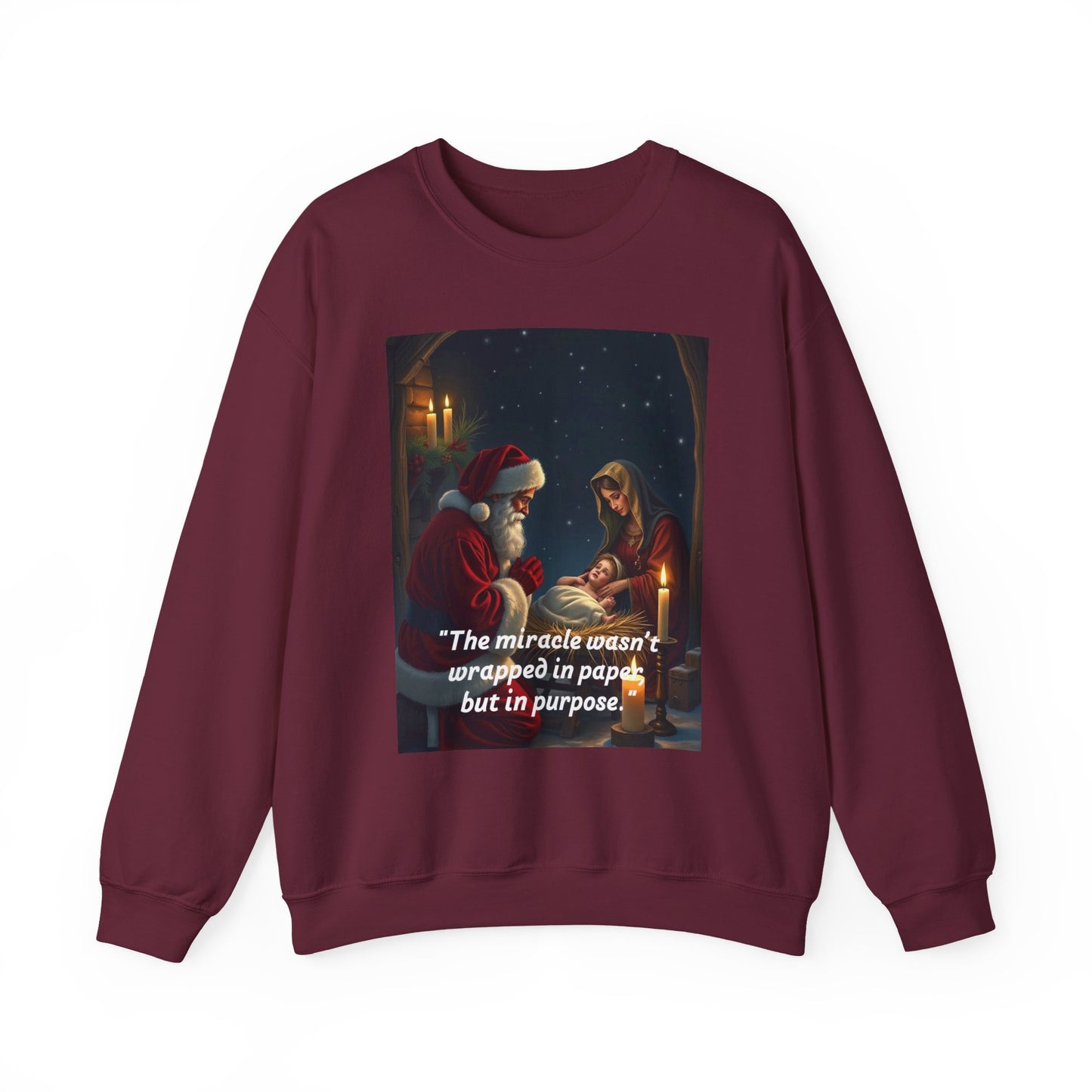 Cozy Holiday Sweatshirt with Heartwarming Quote 90