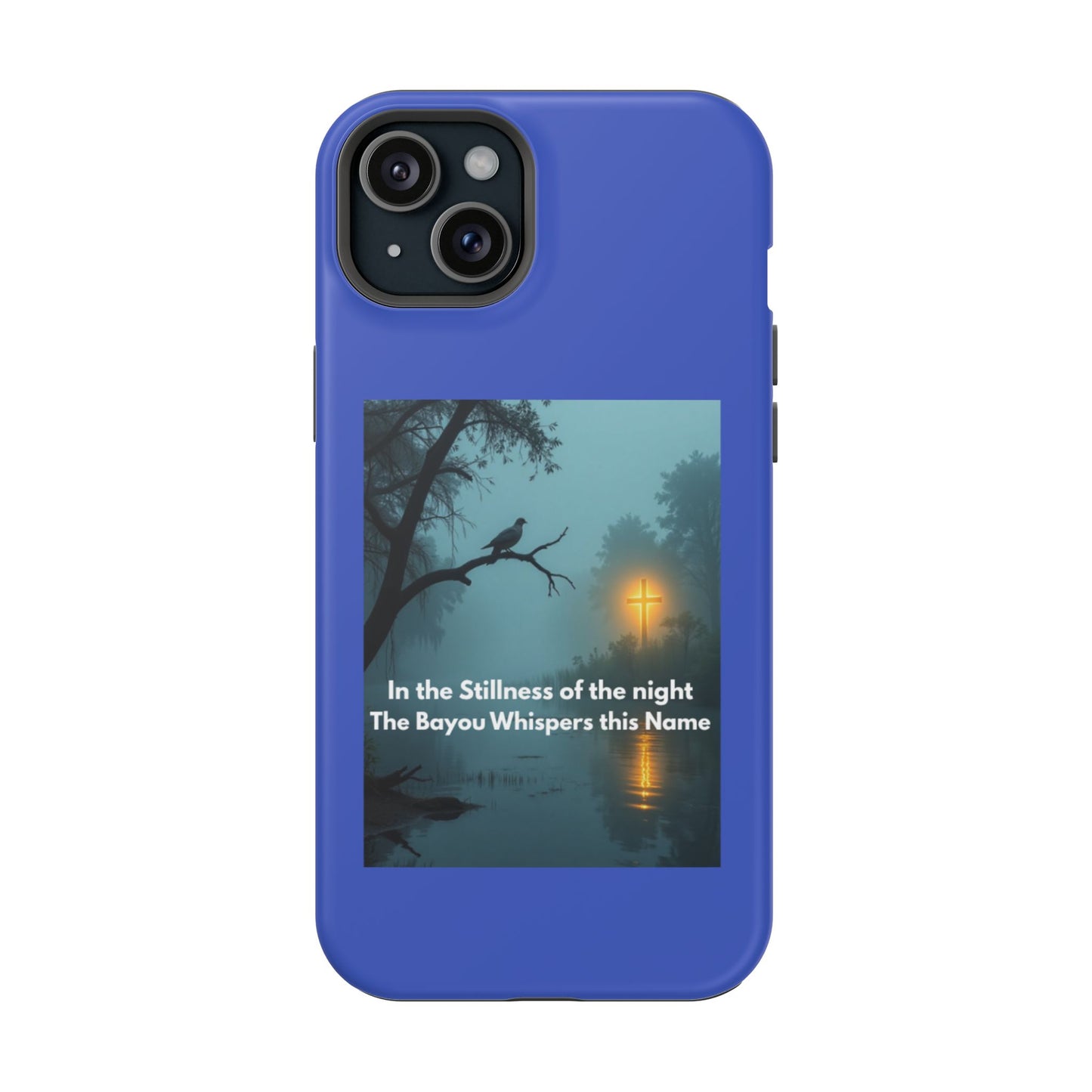 Magnetic Impact-Resistant Phone Case — Bayou Night Scene with Poem