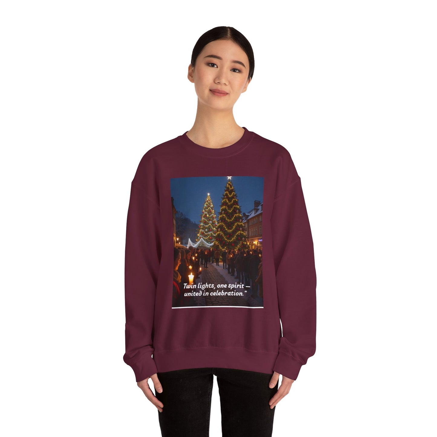 Festive Crewneck Sweatshirt - Holiday Spirit, Cozy Winter Wear, Unisex Gift, Celebration Outfit, Christmas Apparel