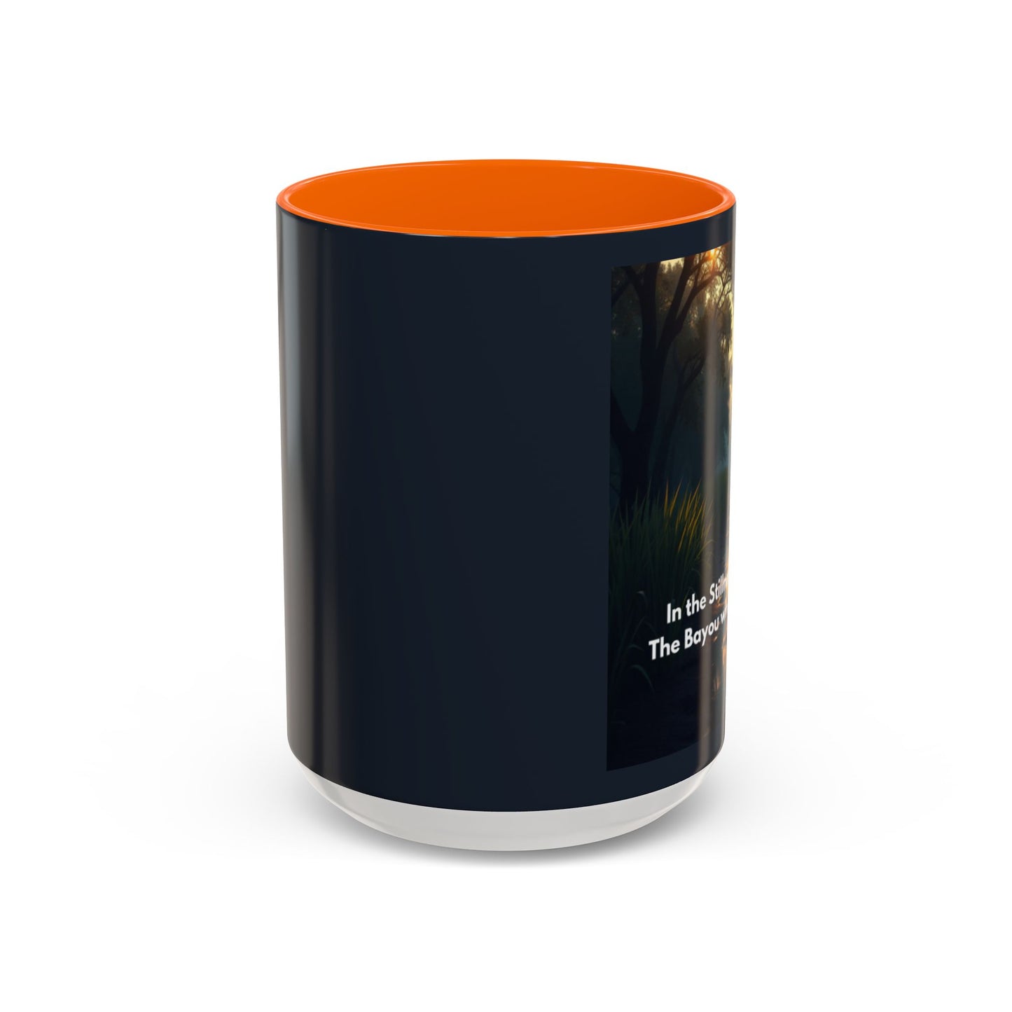Bayou Night Coffee Mug — 'In the Stillness of the Night, The Bayou Whispers His Name' Accent Mug