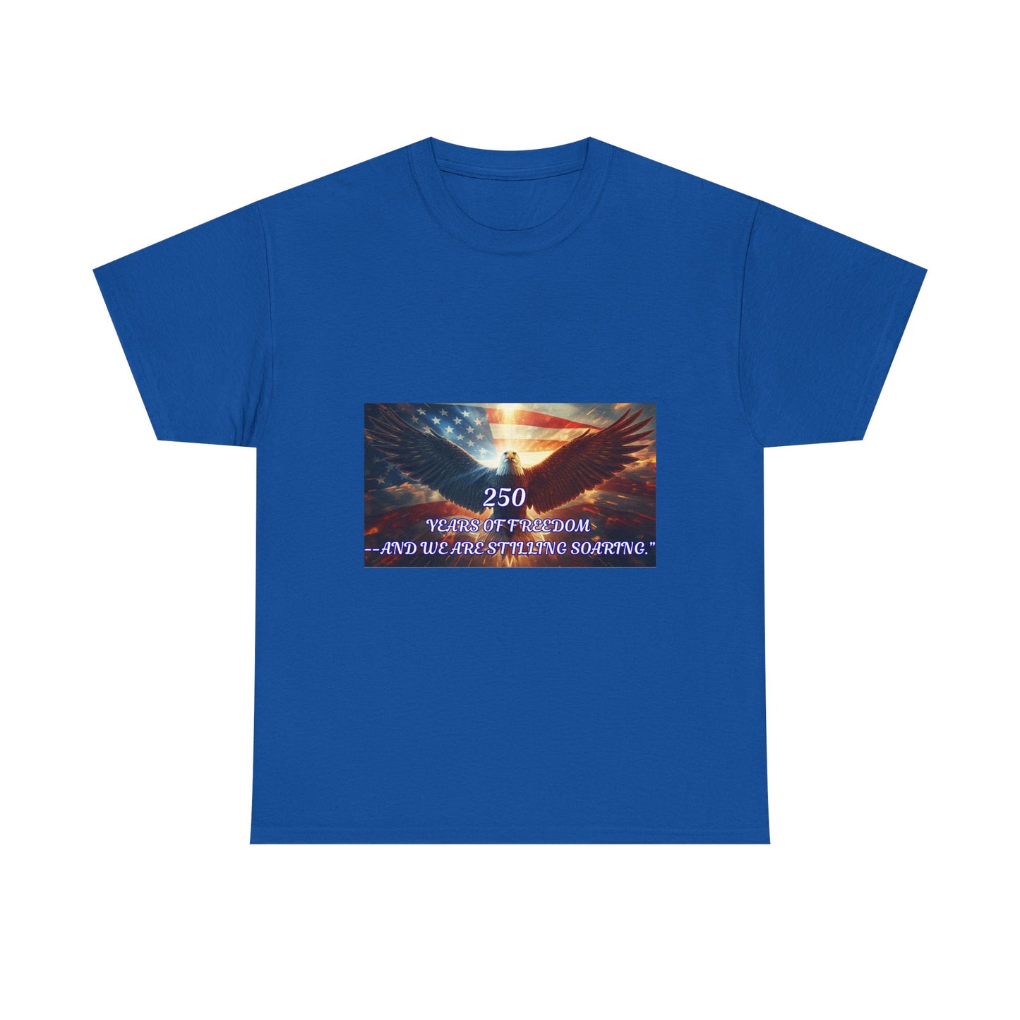 Patriotic Eagle Tee - "250 Years of Freedom" American Flag Shirt