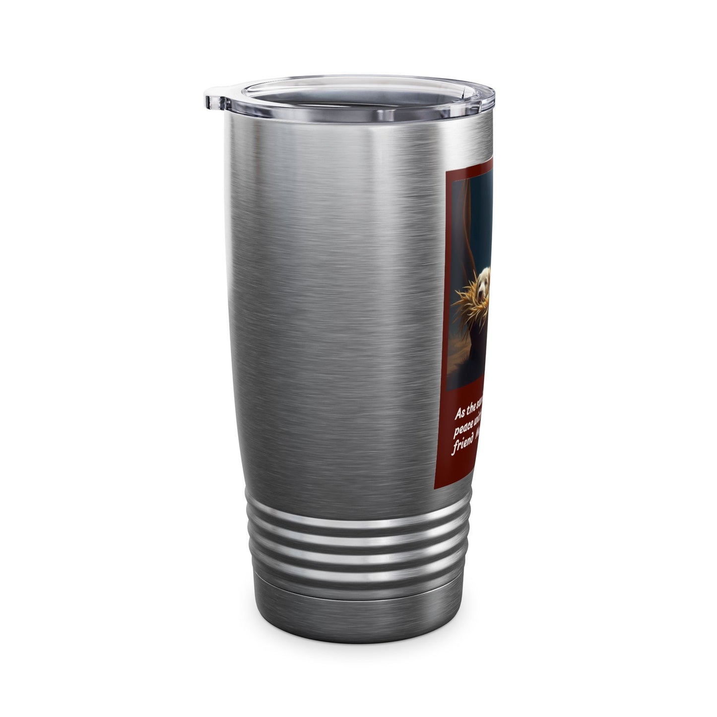 Christmas Ringneck Tumbler, 20oz, Religious Travel Mug, Gift for Him, Her, Holiday Coffee Cup, Keepsake for Family