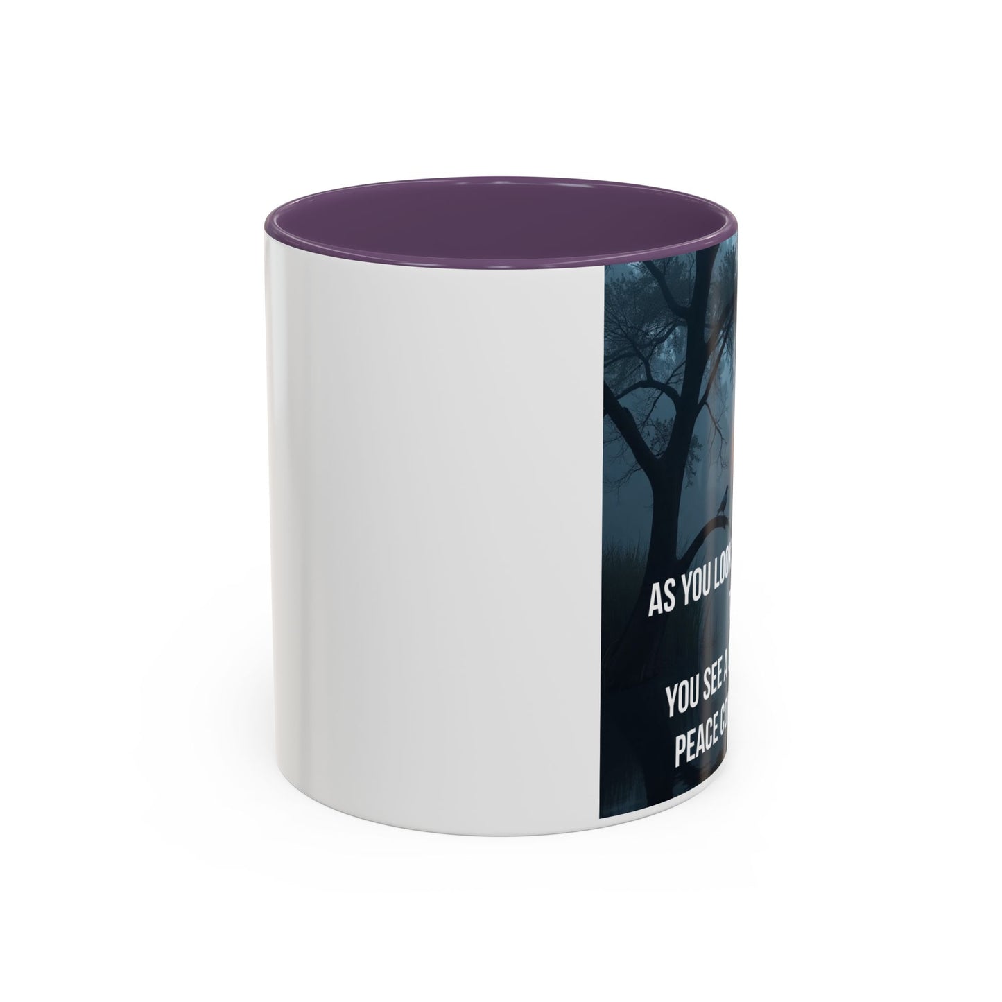 Bayou Cross & Flag Coffee Mug — Inspirational Southern Scene with Peaceful Verse (11/15 oz)