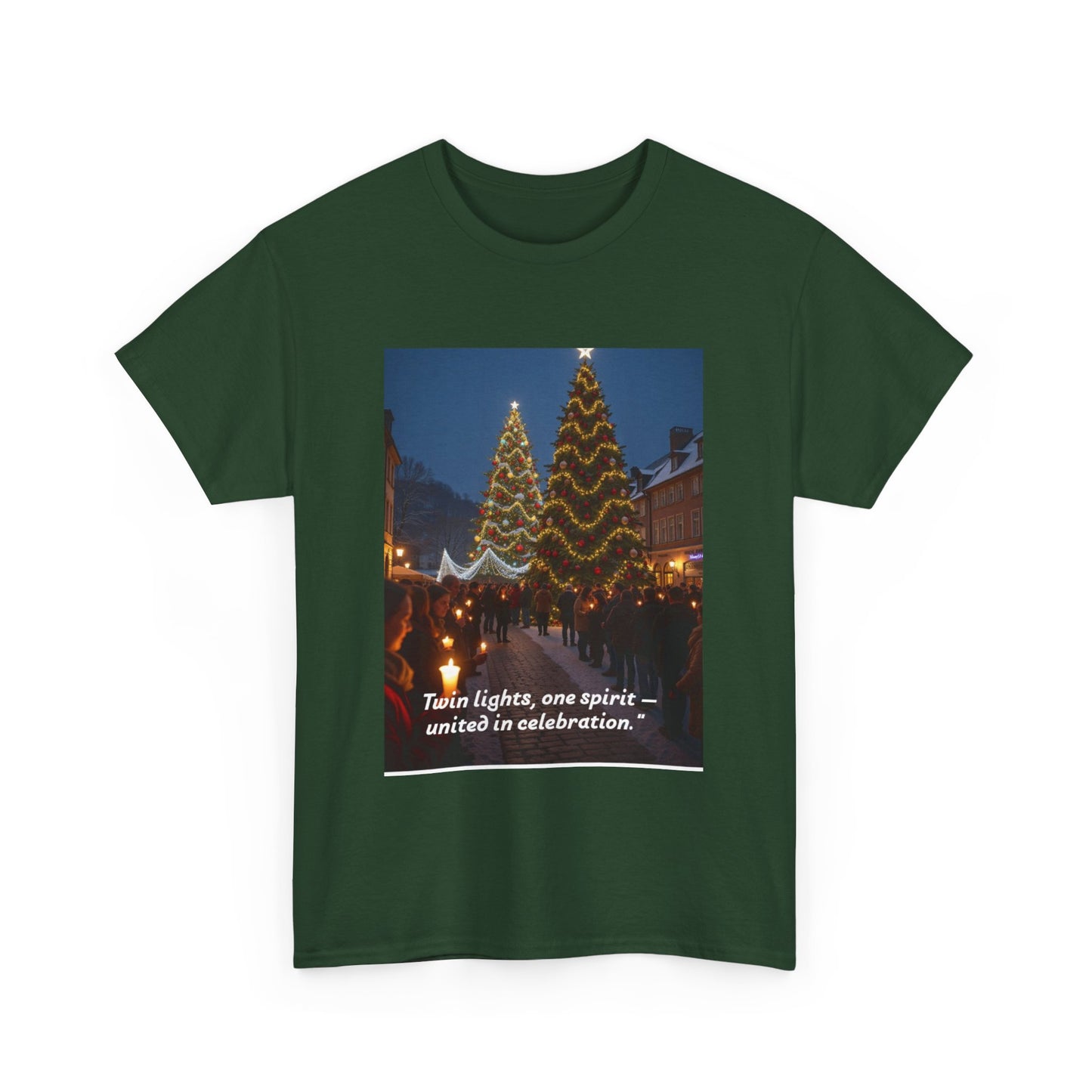 Christmas Celebration Unisex Heavy Cotton Tee, Holiday T-Shirt, Gift for Him/Her, Festive Apparel, Cozy Winter Wear, Family Gathering Shirt