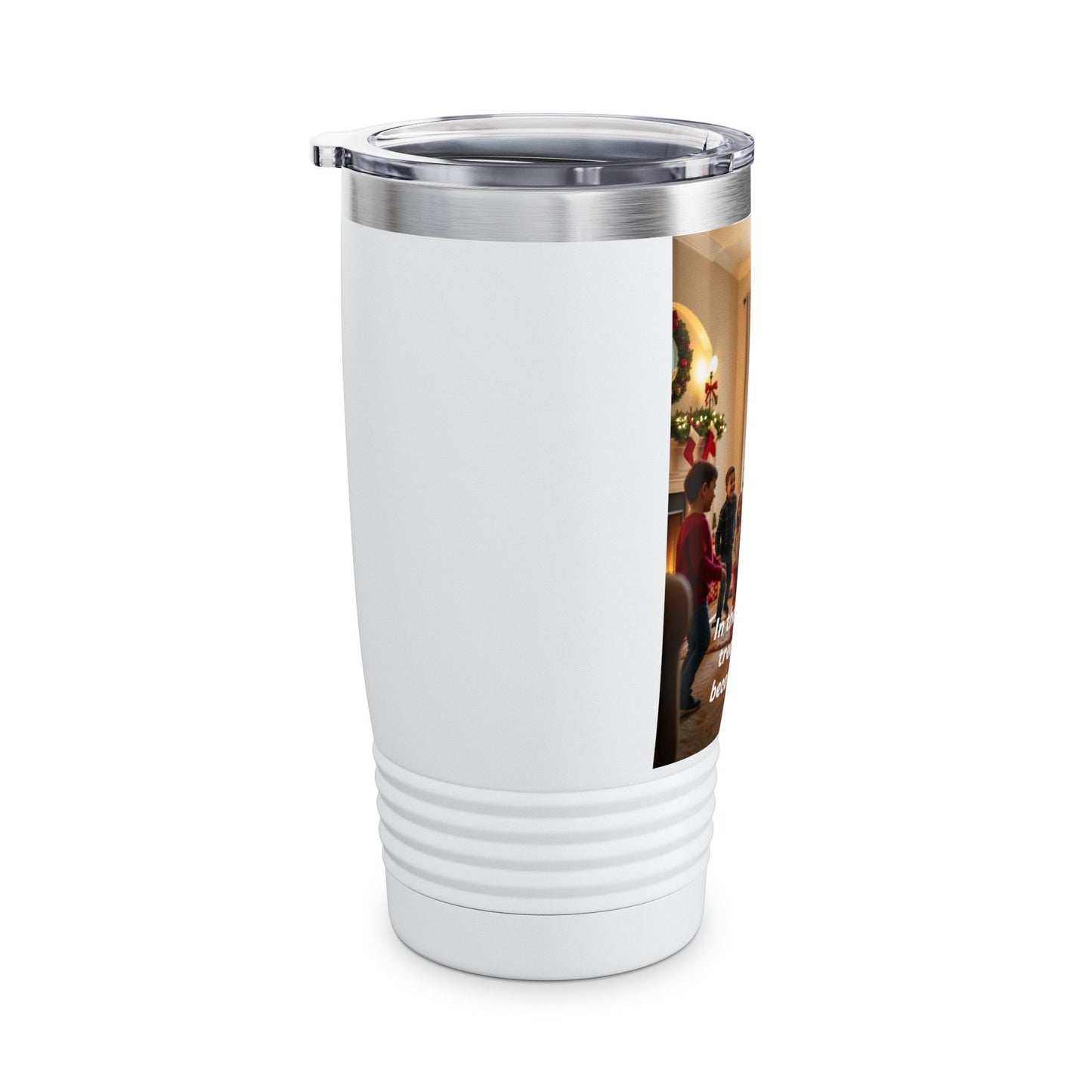 Christmas Scene Tumbler, 20oz Travel Mug, Holiday Gift, Family Gathering Cup, Joyful Memories Drinkware  334