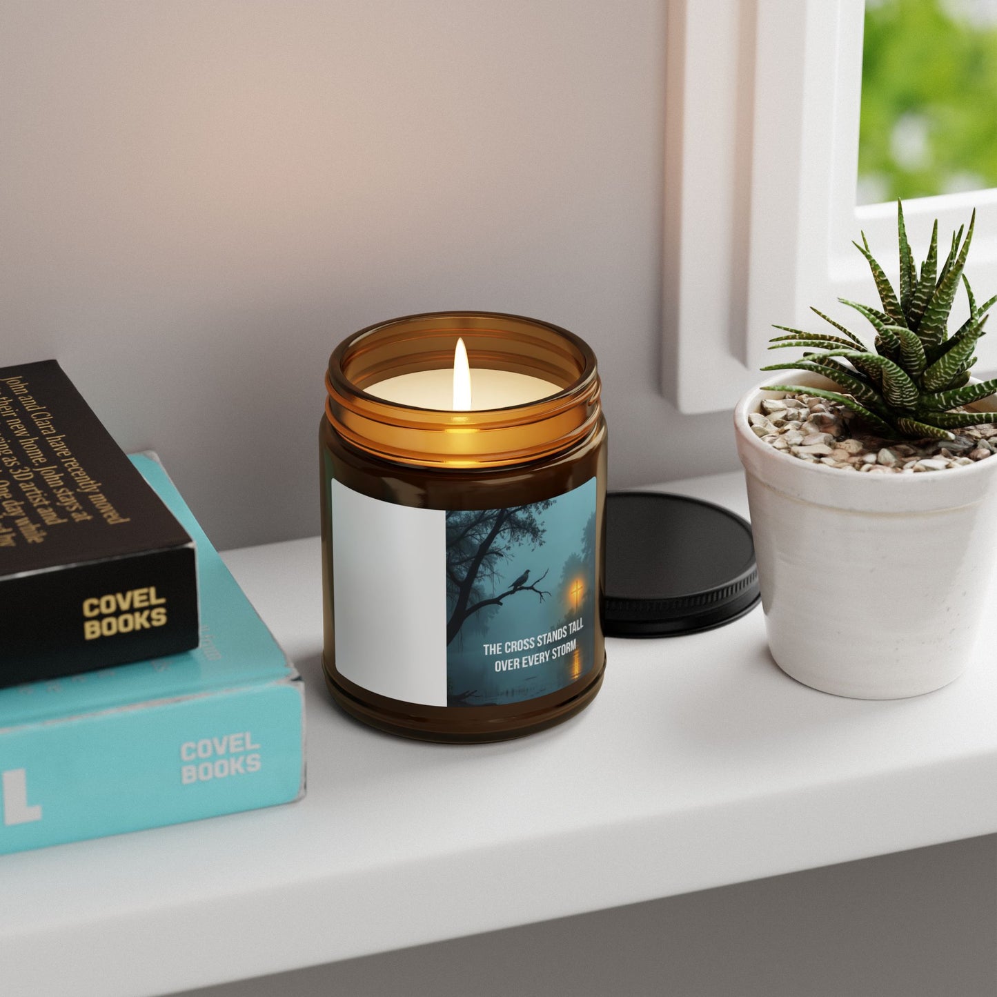Amber Soy Candle — Tranquil Evening Scented Jar (Multi-Size)