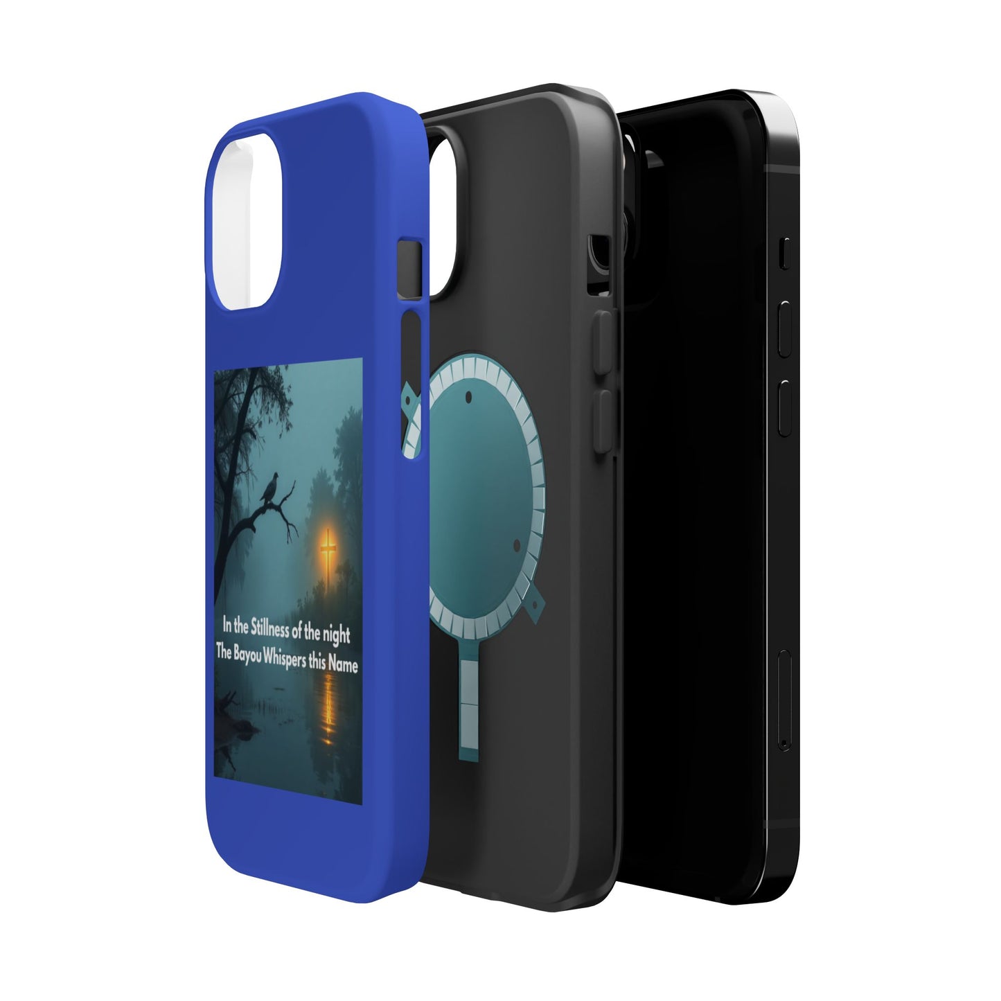 Magnetic Impact-Resistant Phone Case — Bayou Night Scene with Poem