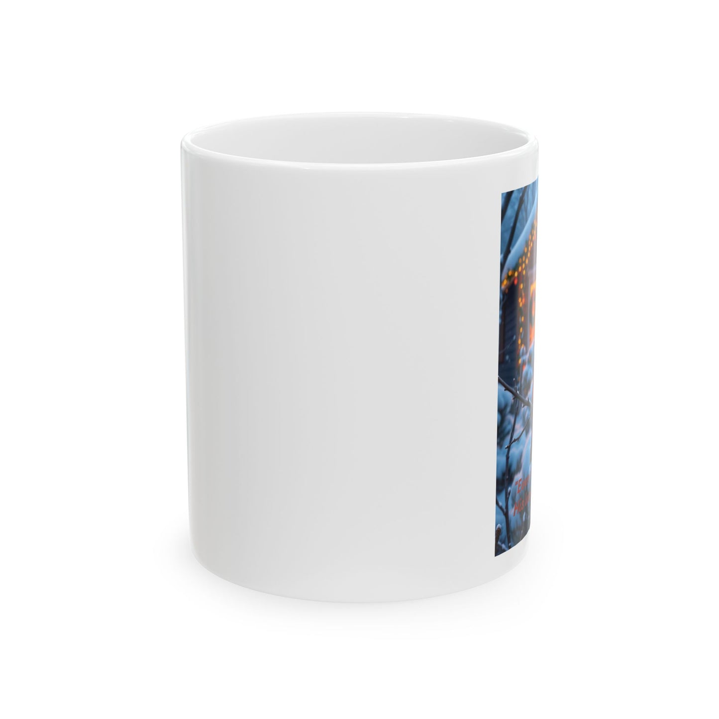 Festive Cardinal Charm Ceramic Mug - Winter Holiday Drinkware, Cozy Gift for Bird Lovers, Christmas Decor, 11oz/15oz 301