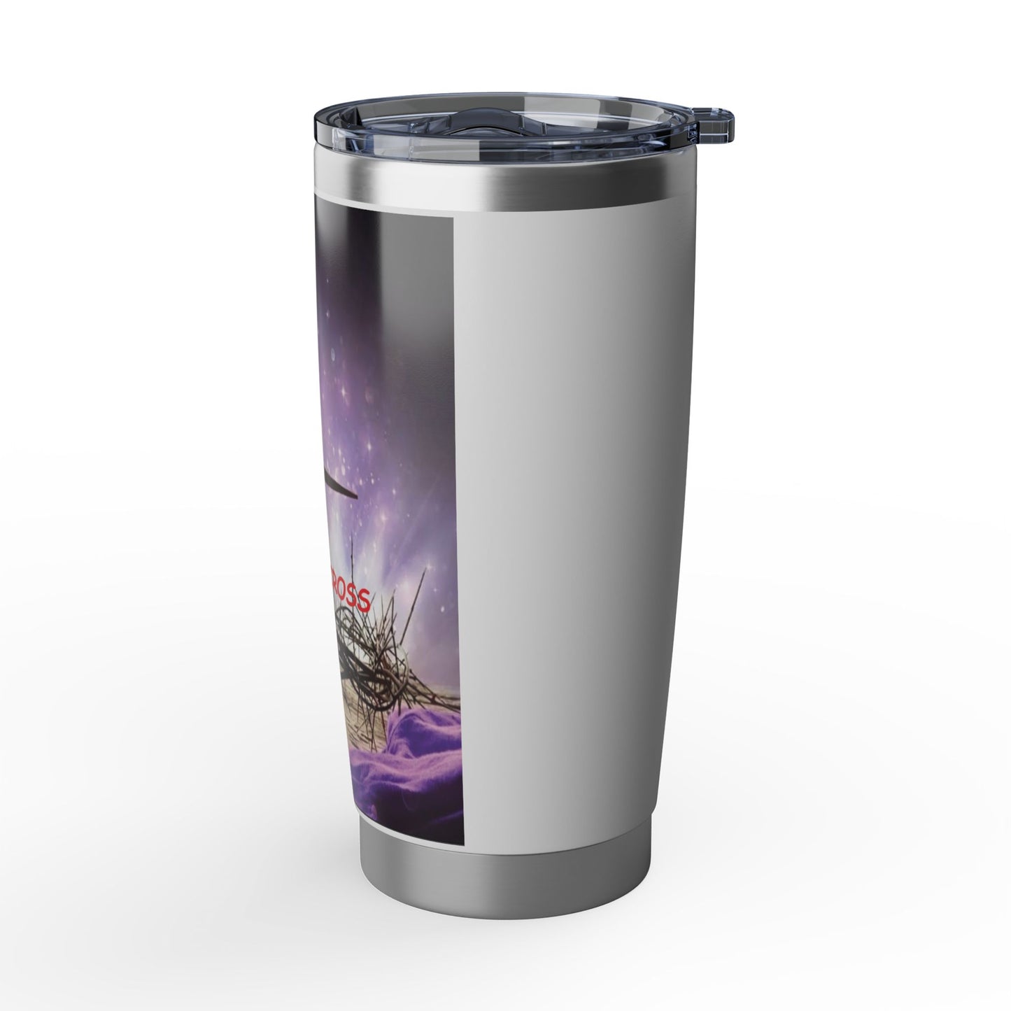 Cross & Crown 20oz Tumbler — Christian Faith Travel Mug ("It Is The Cross")