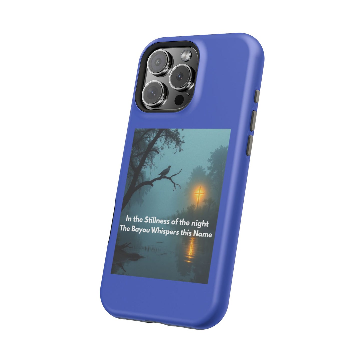 Magnetic Impact-Resistant Phone Case — Bayou Night Scene with Poem