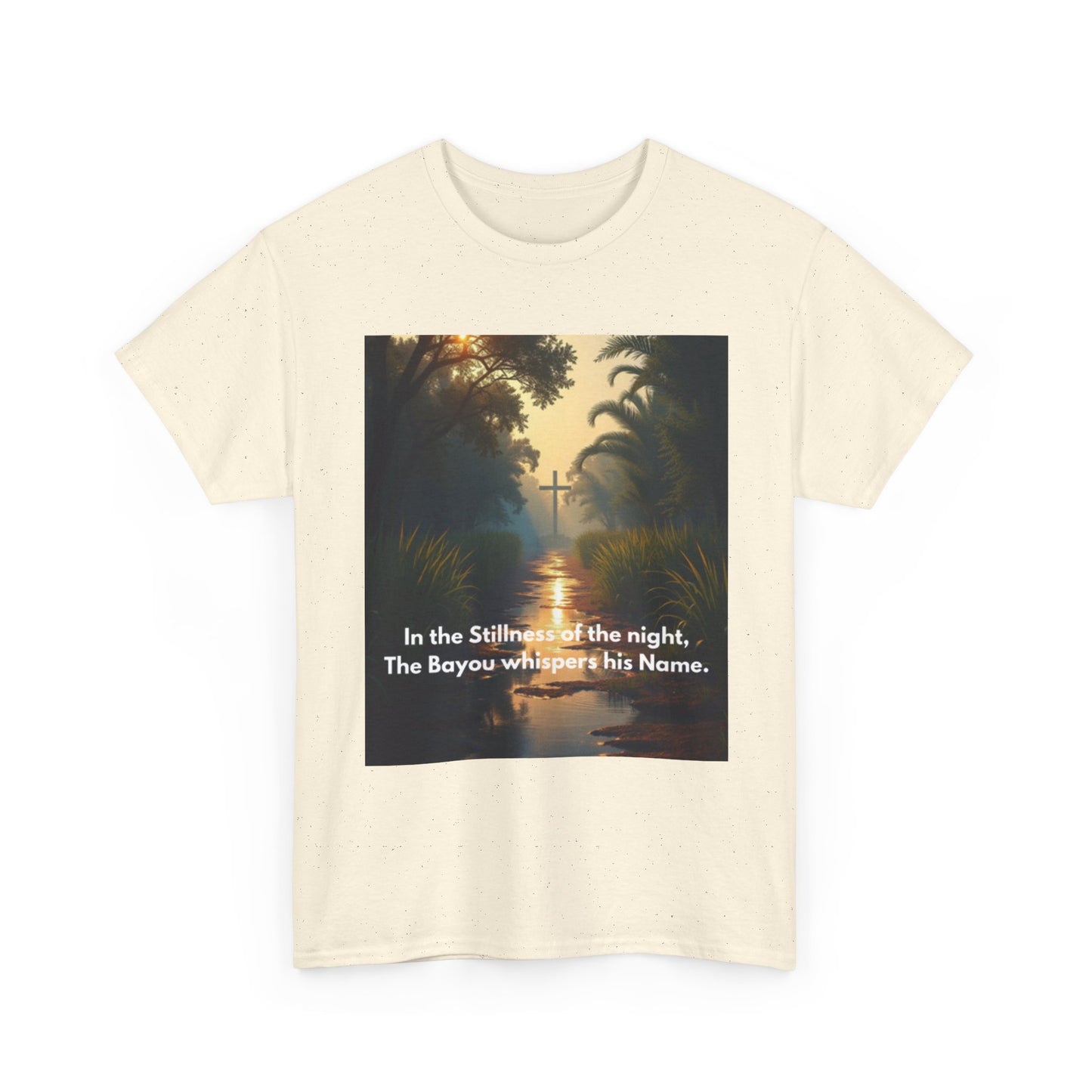 Bayou Night Scenic Tee — "In the Stillness of the night, The Bayou whispers his Name."
