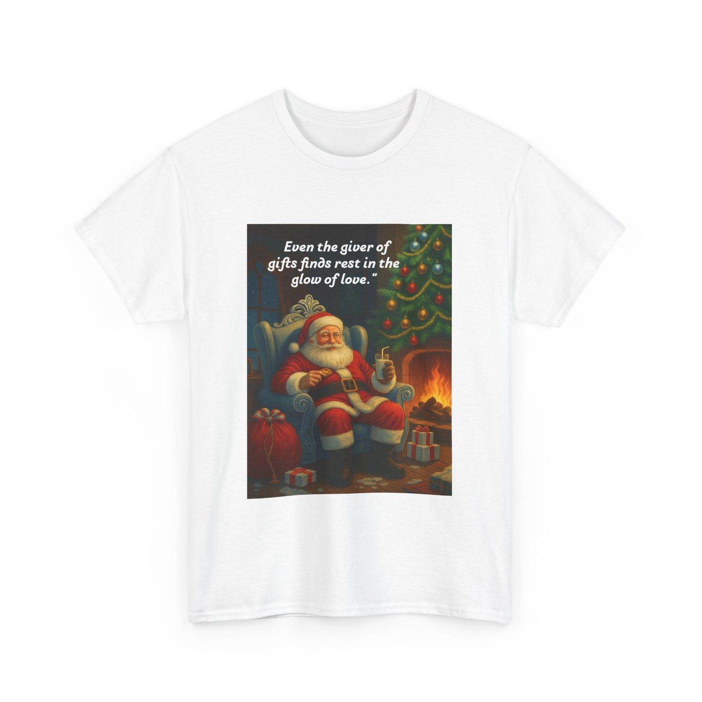 Cozy Holiday Tee, Christmas Gift Shirt, Santa Graphic Tee, Festive Cotton T-shirt, Unisex Christmas Apparel, Gifts for Him/Her