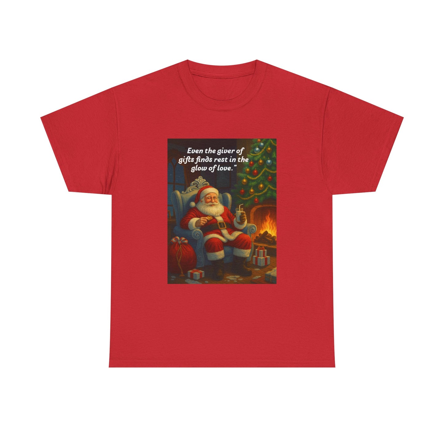 Cozy Holiday Tee, Christmas Gift Shirt, Santa Graphic Tee, Festive Cotton T-shirt, Unisex Christmas Apparel, Gifts for Him/Her