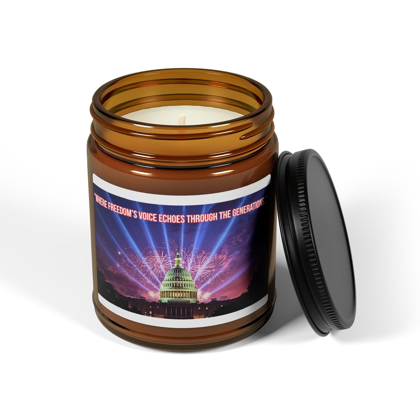 Capitol Lights Soy Candle — Amber Jar Scented Candle (Multi-Size)