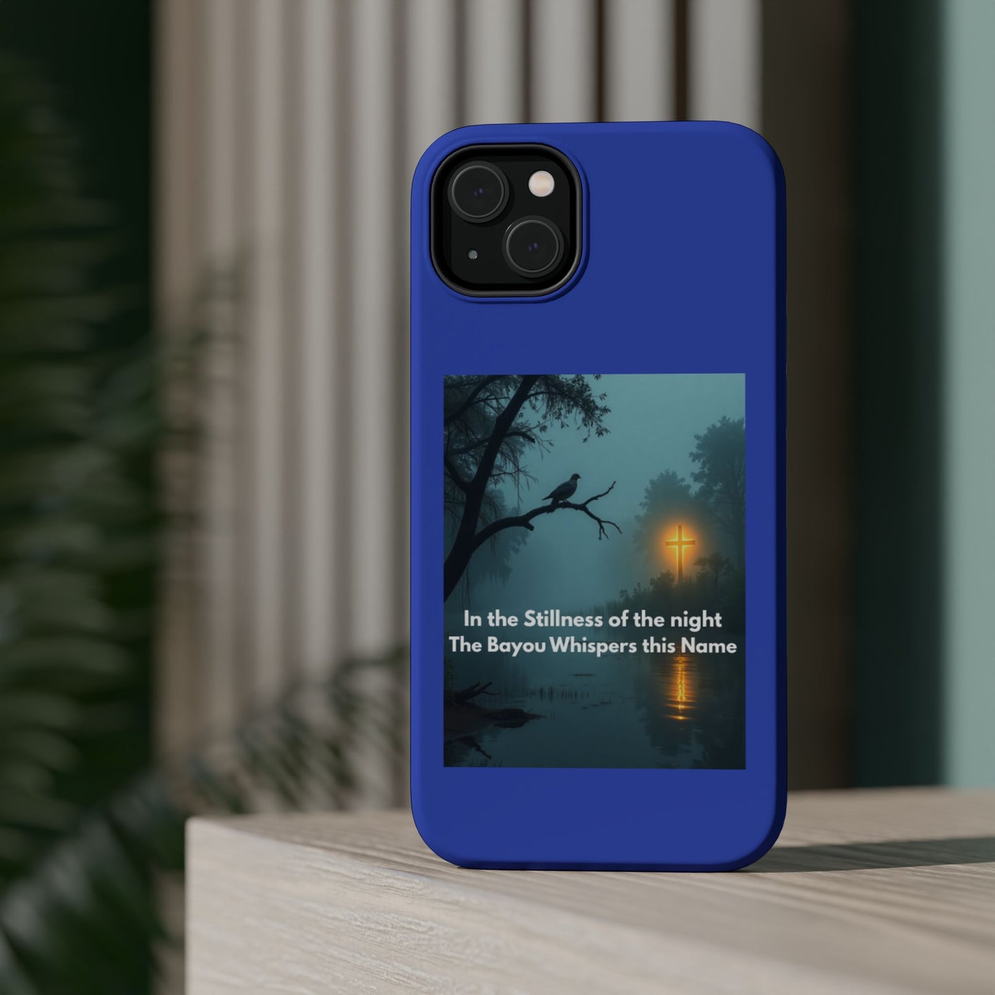 Magnetic Impact-Resistant Phone Case — Bayou Night Scene with Poem