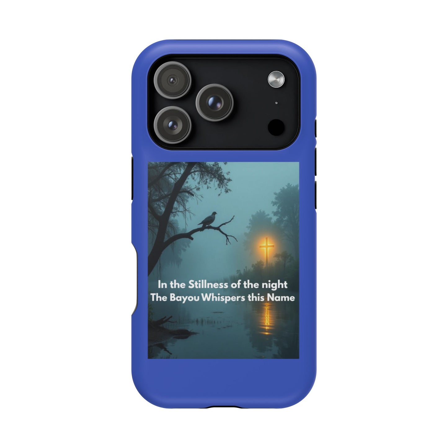Magnetic Impact-Resistant Phone Case — Bayou Night Scene with Poem