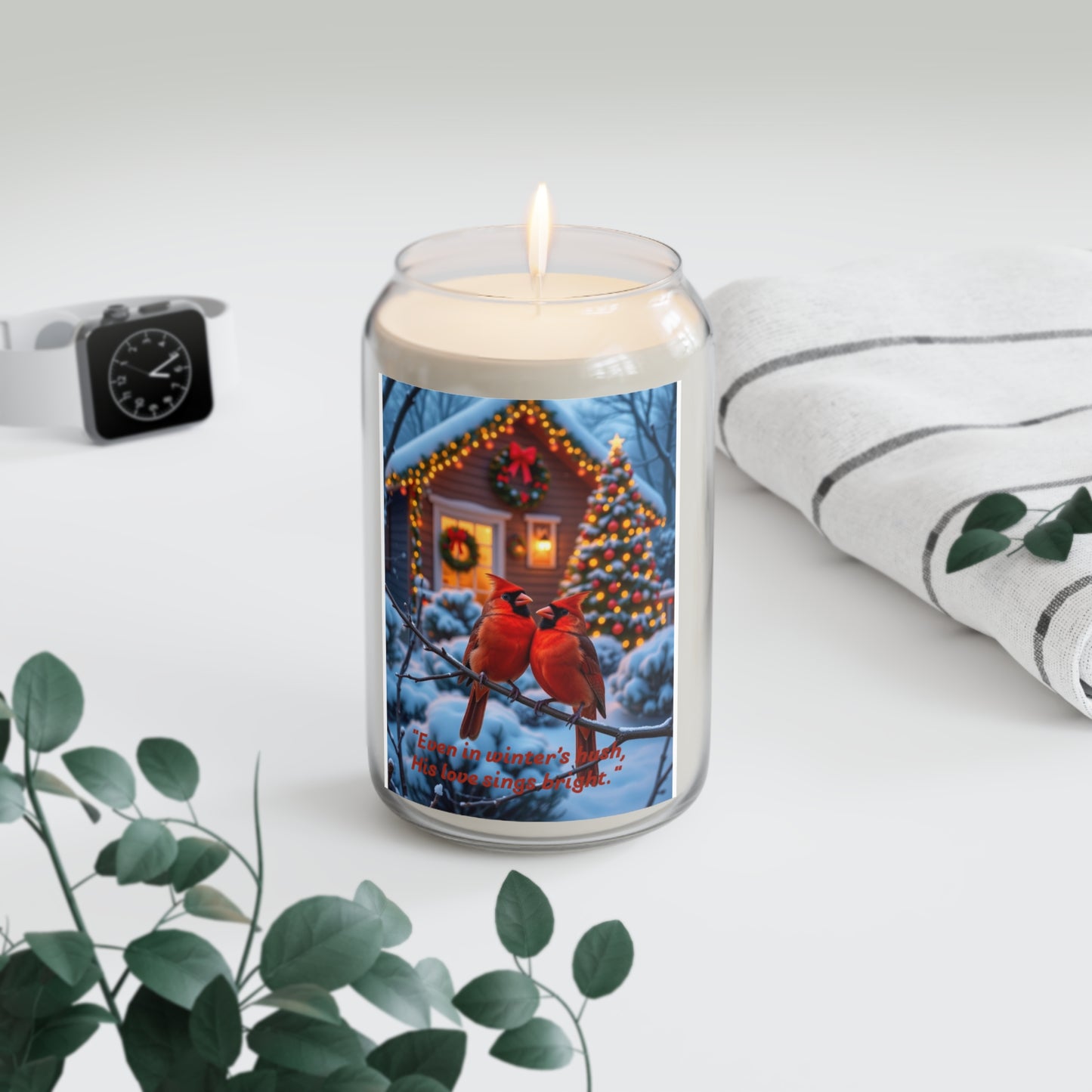 Cozy Holiday Scented Candle, Festive Home Decor, Christmas Gift, Winter Aromatherapy, Relaxation Essential  150