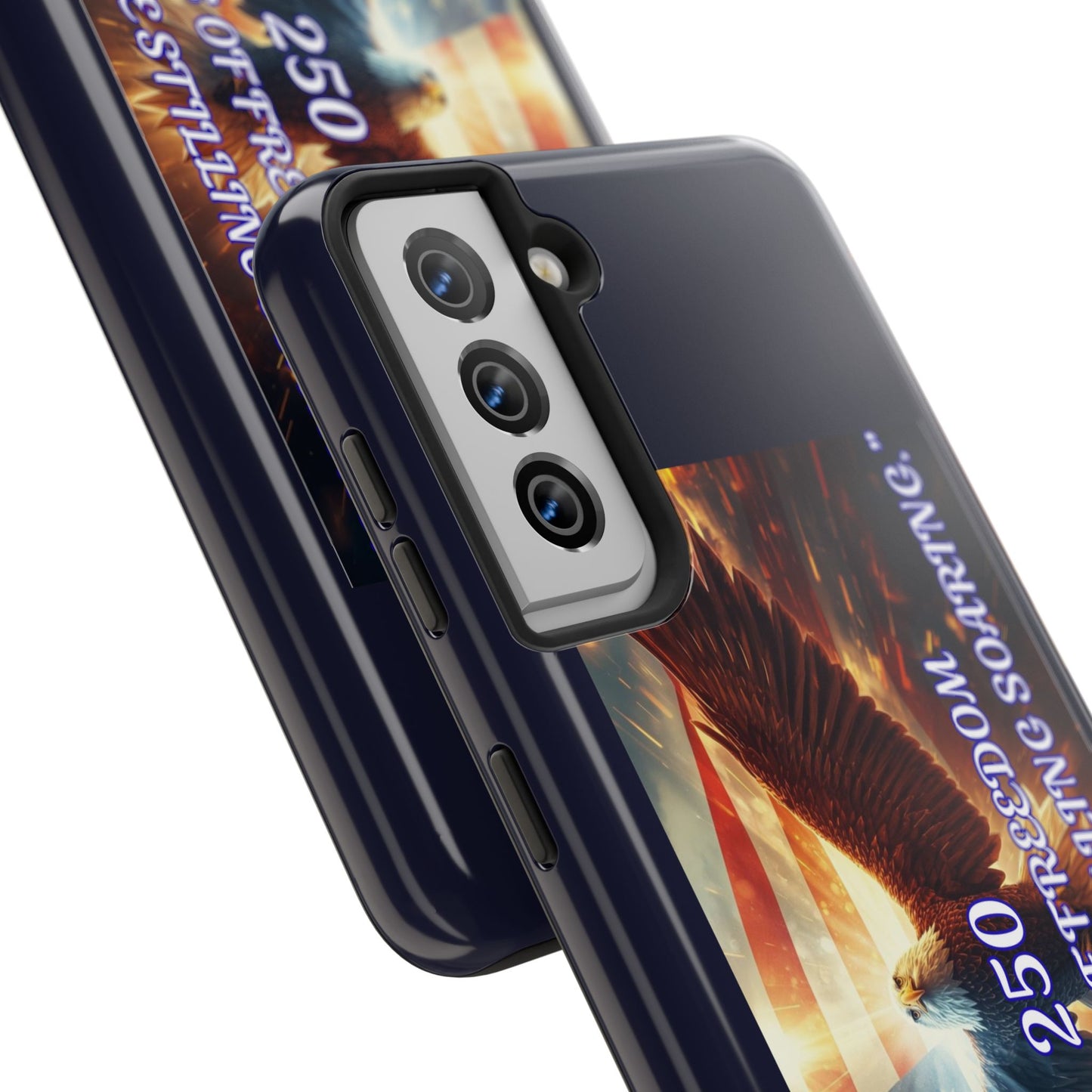 Patriotic Eagle Phone Case — "250 Years of Freedom" Durable Protective Case