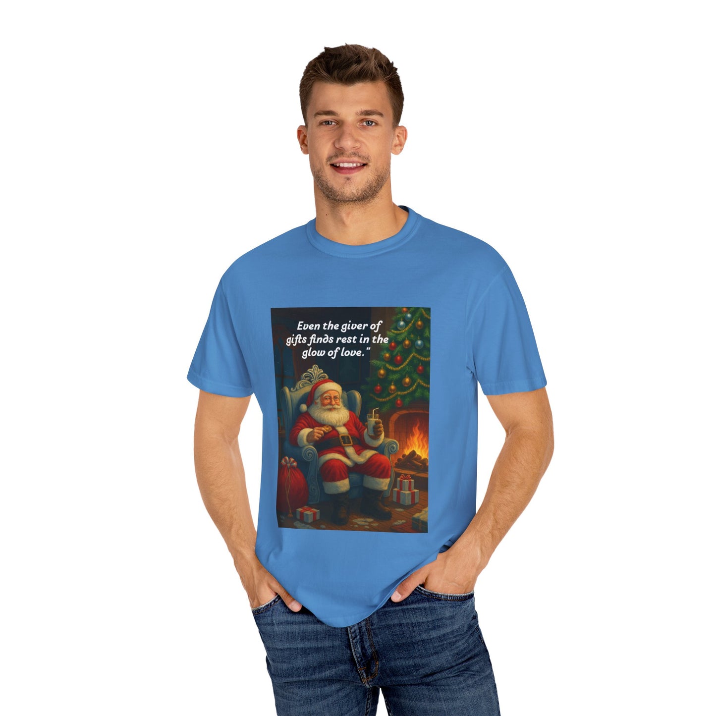 Cozy Santa T-Shirt | Holiday Gift, Christmas Apparel, Unisex Tee, Festive Outfit, Winter Casual Style
