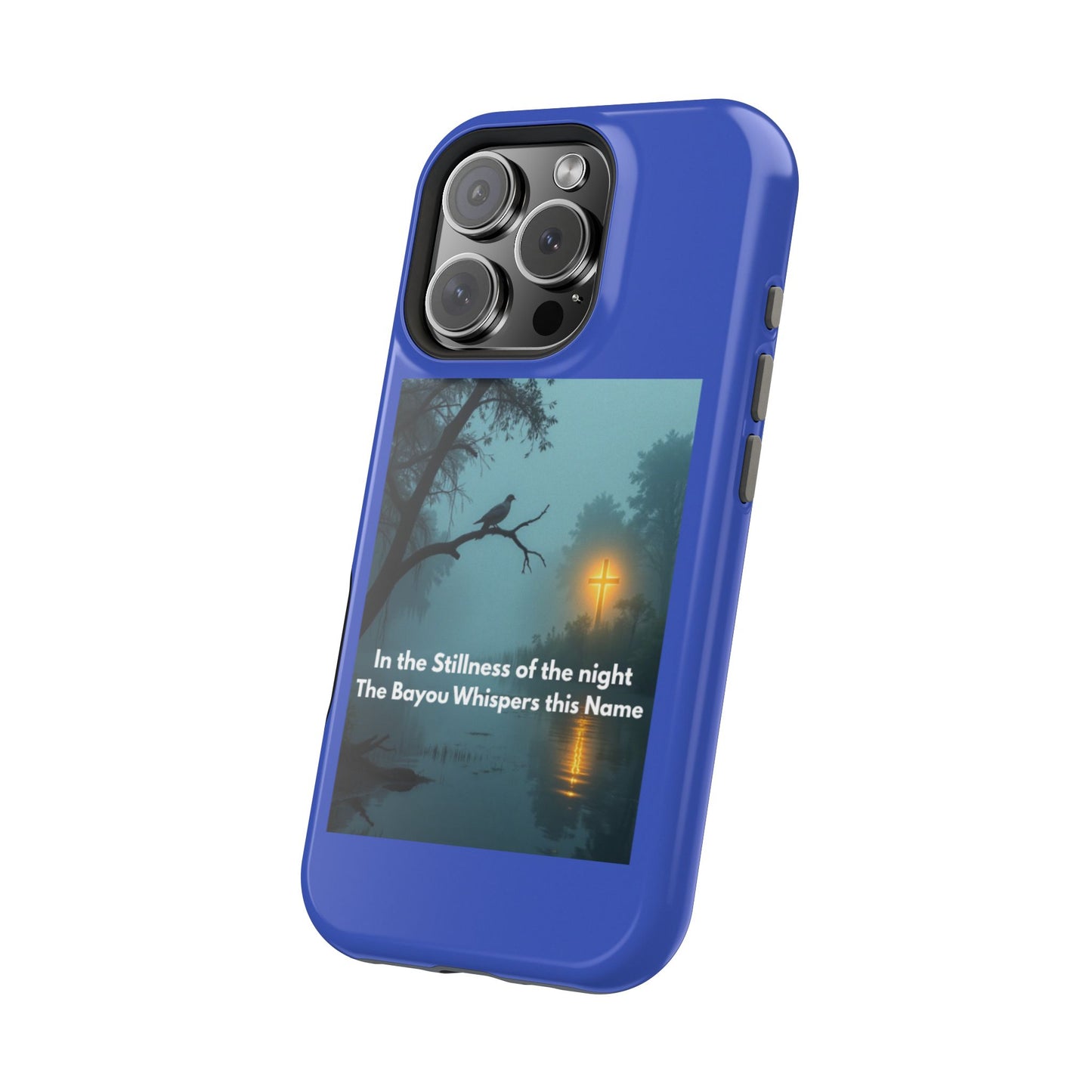 Magnetic Impact-Resistant Phone Case — Bayou Night Scene with Poem