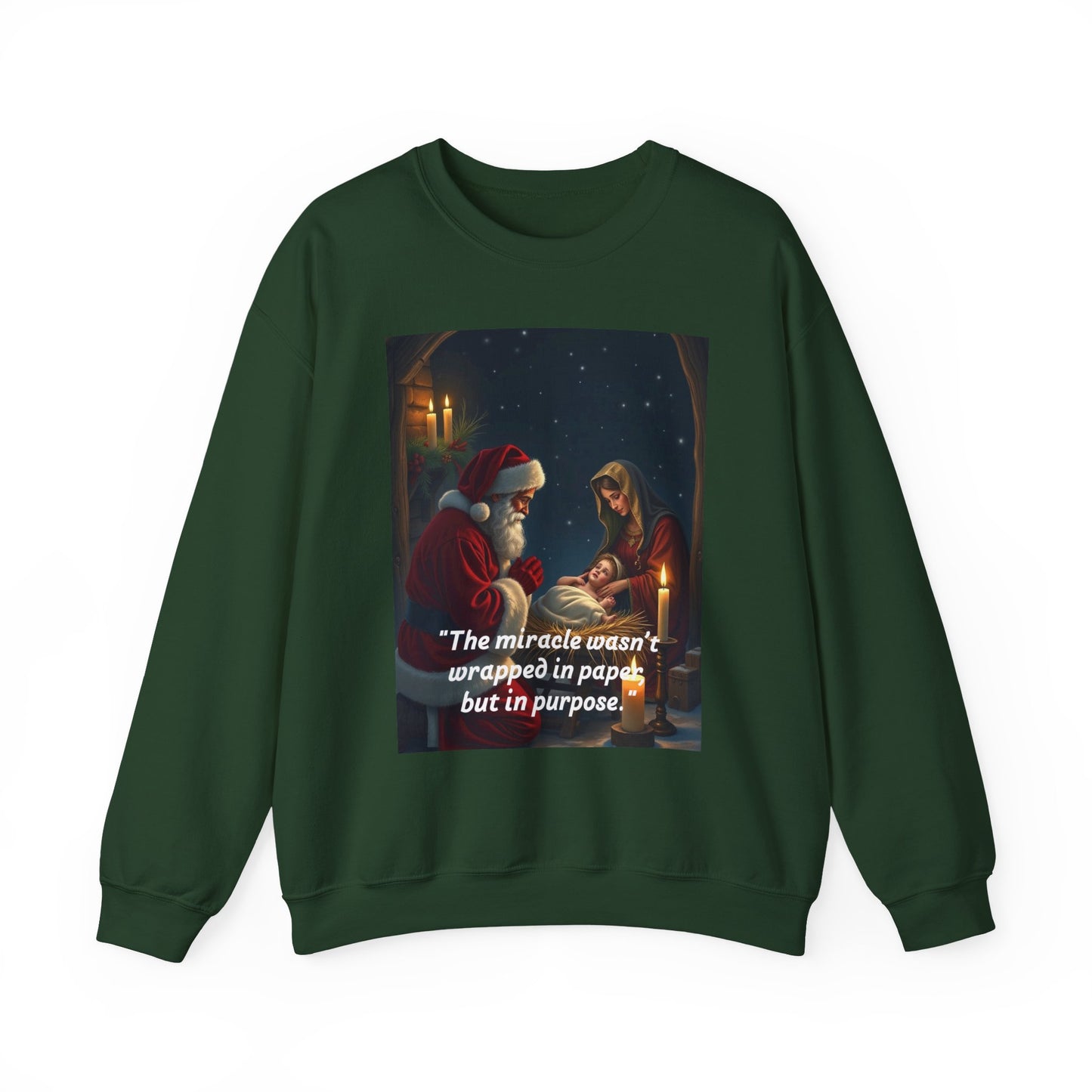 Cozy Holiday Sweatshirt with Heartwarming Quote 90