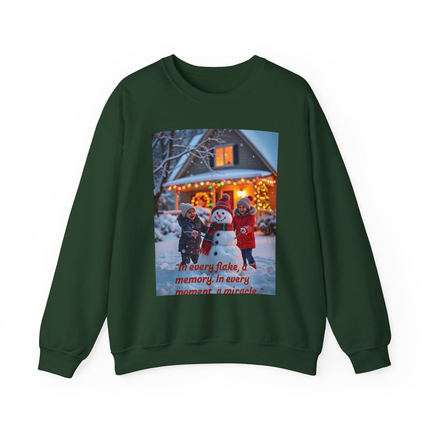 Cozy Holiday Crewneck Sweatshirt, Perfect for Family Gatherings, Winter Celebrations, Christmas Gift, Snowman Design, Cute Matching Sweater
