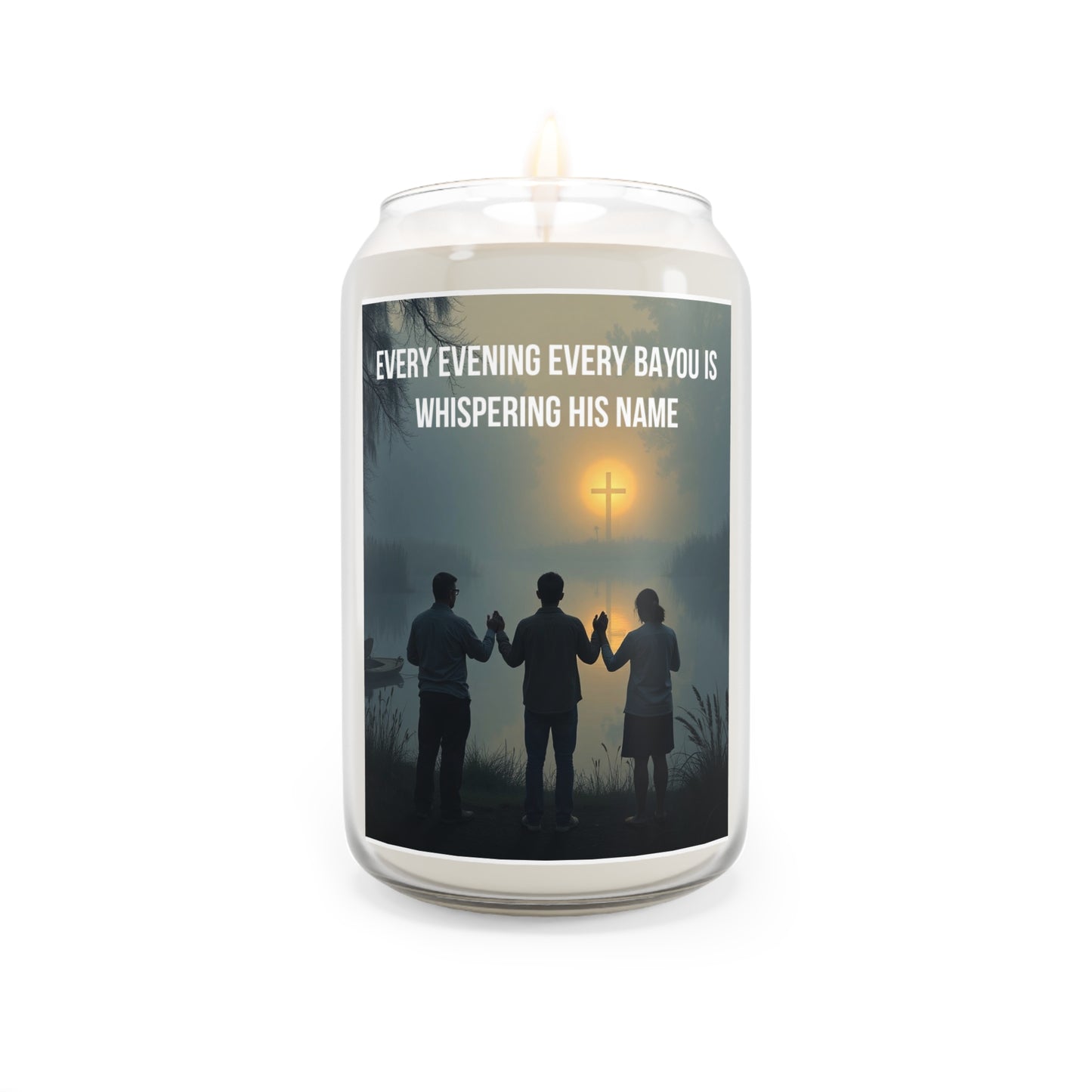 Scented Candle — "Every Evening Every Bayou Is Whispering His Name" Soy Jar (13.75 oz)