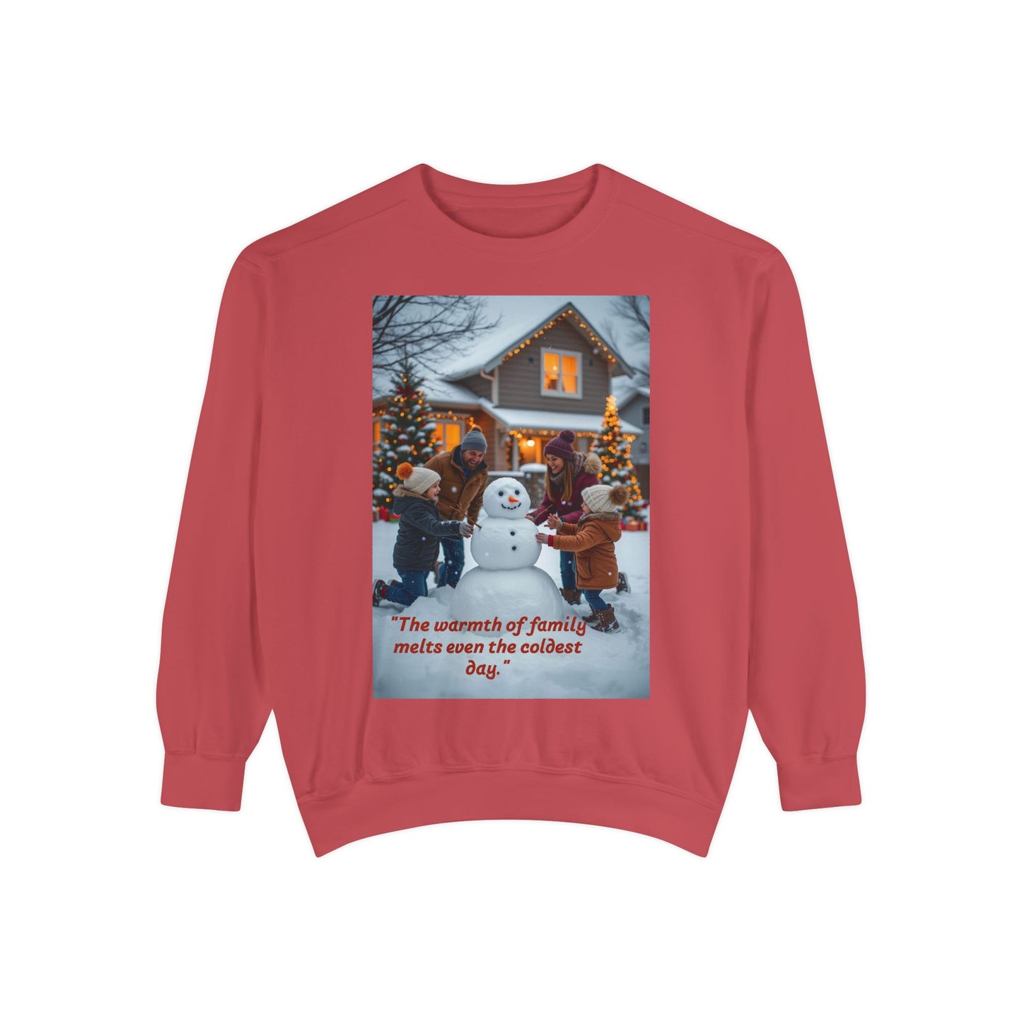 Winter Family Sweatshirt, Cozy Christmas Apparel, Holiday Gift, Unisex Sweater for Family Gatherings, Snowman Design