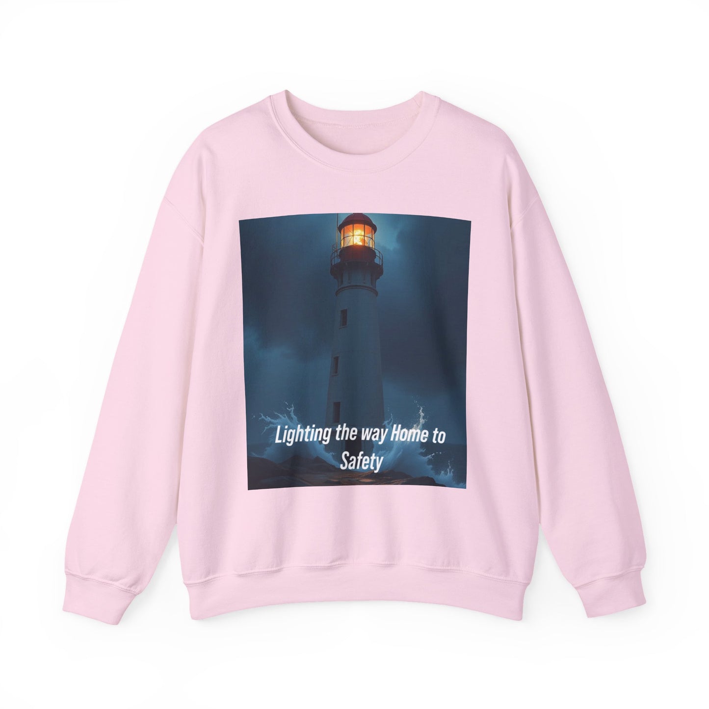 Lighthouse Crewneck Sweatshirt – "Lighting the Way Home to Safety"