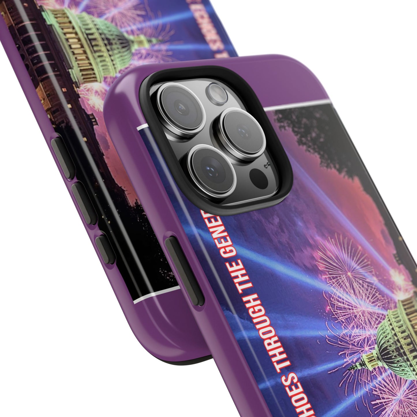 Capitol Fireworks Tough Phone Case — “Where Freedom’s Voice Echoes Through the Generations”