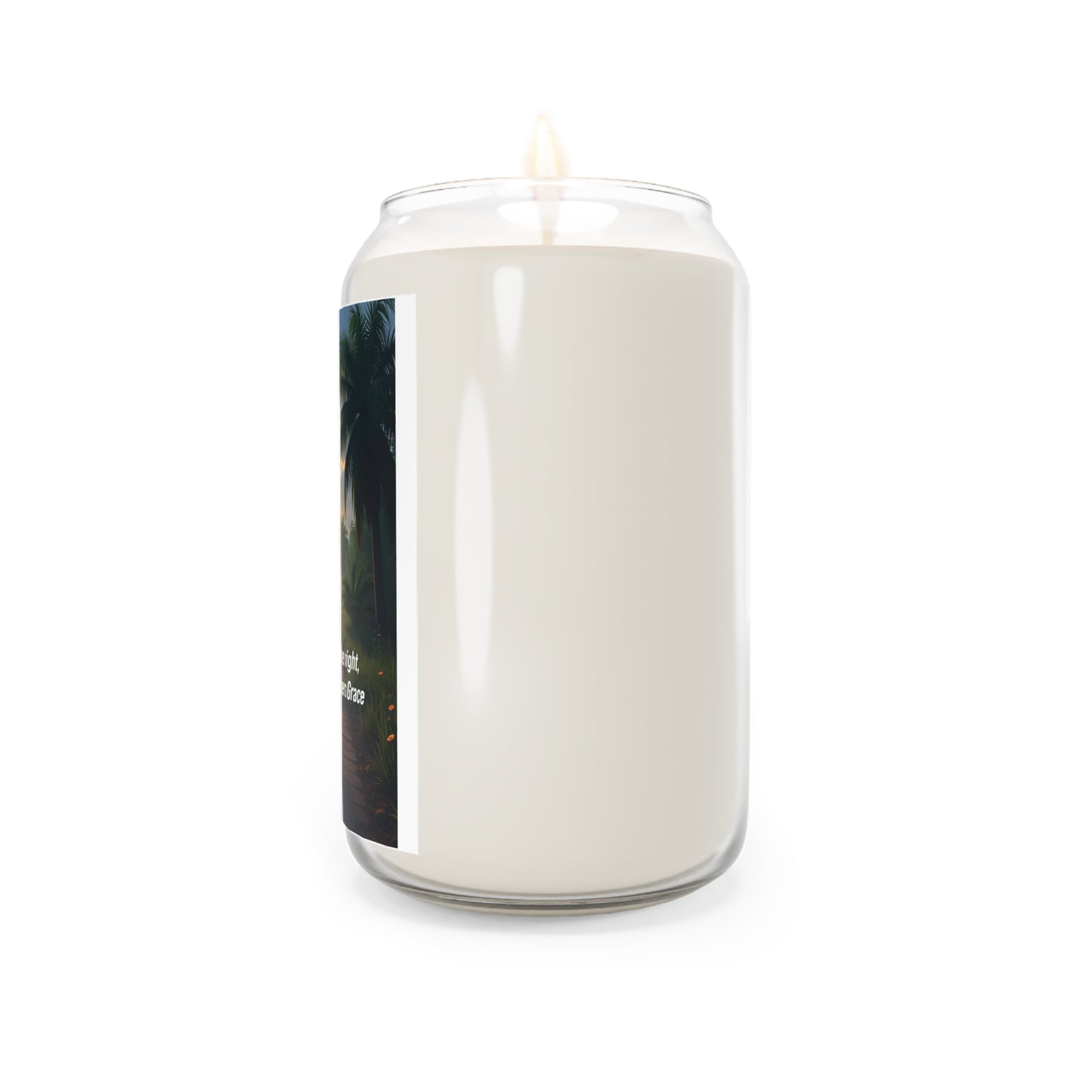 Inspirational Bayou Candle — 13.75oz Scented Soy Candle with "In the Stillness of the Night, The Bayou you whispers Grace"