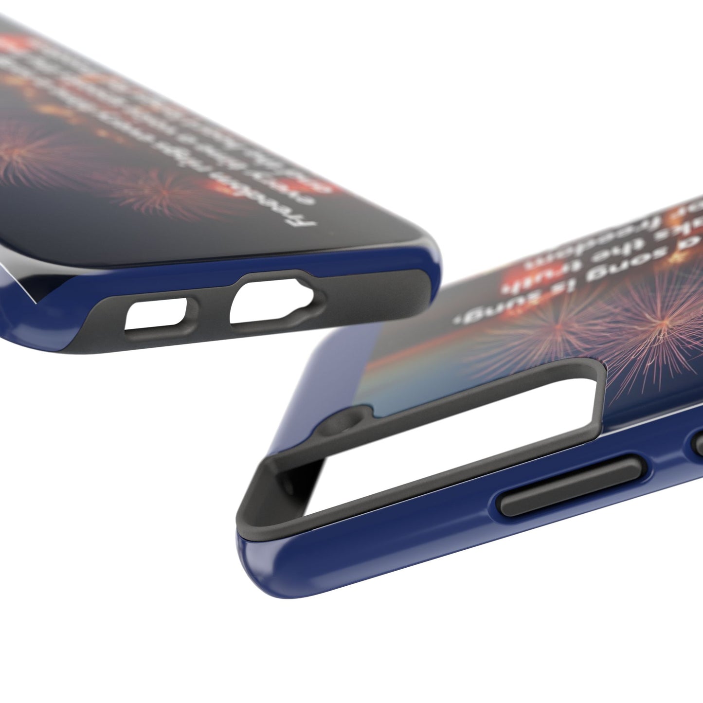 Fireworks Freedom Tough Phone Case — Patriotic 4th of July Quote Case